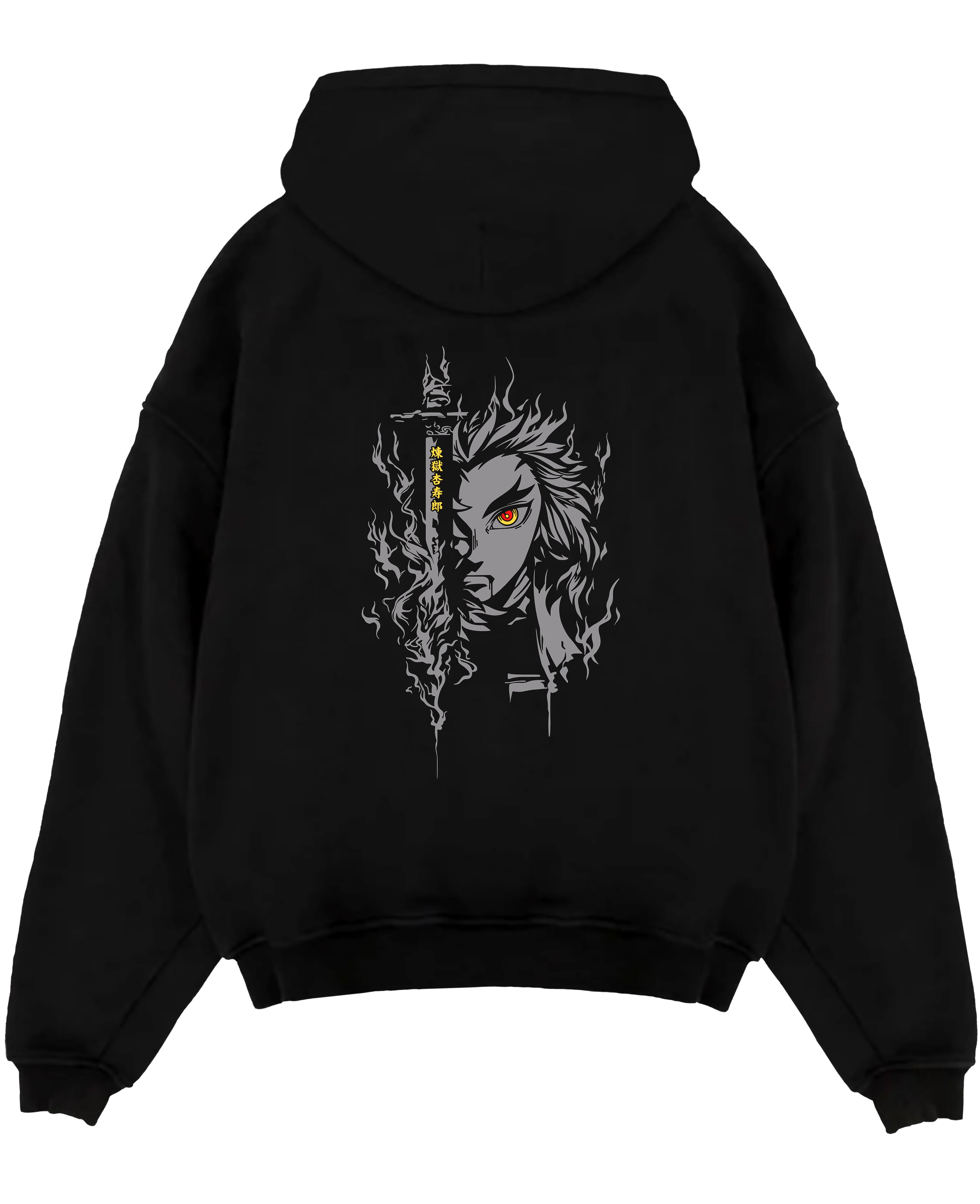 Demon Slayer Kyojuro Rengoku Flame Breathing Kimetsu No Yaiba Inspired | Hoodie Sweatshirt Oversized T-shirt