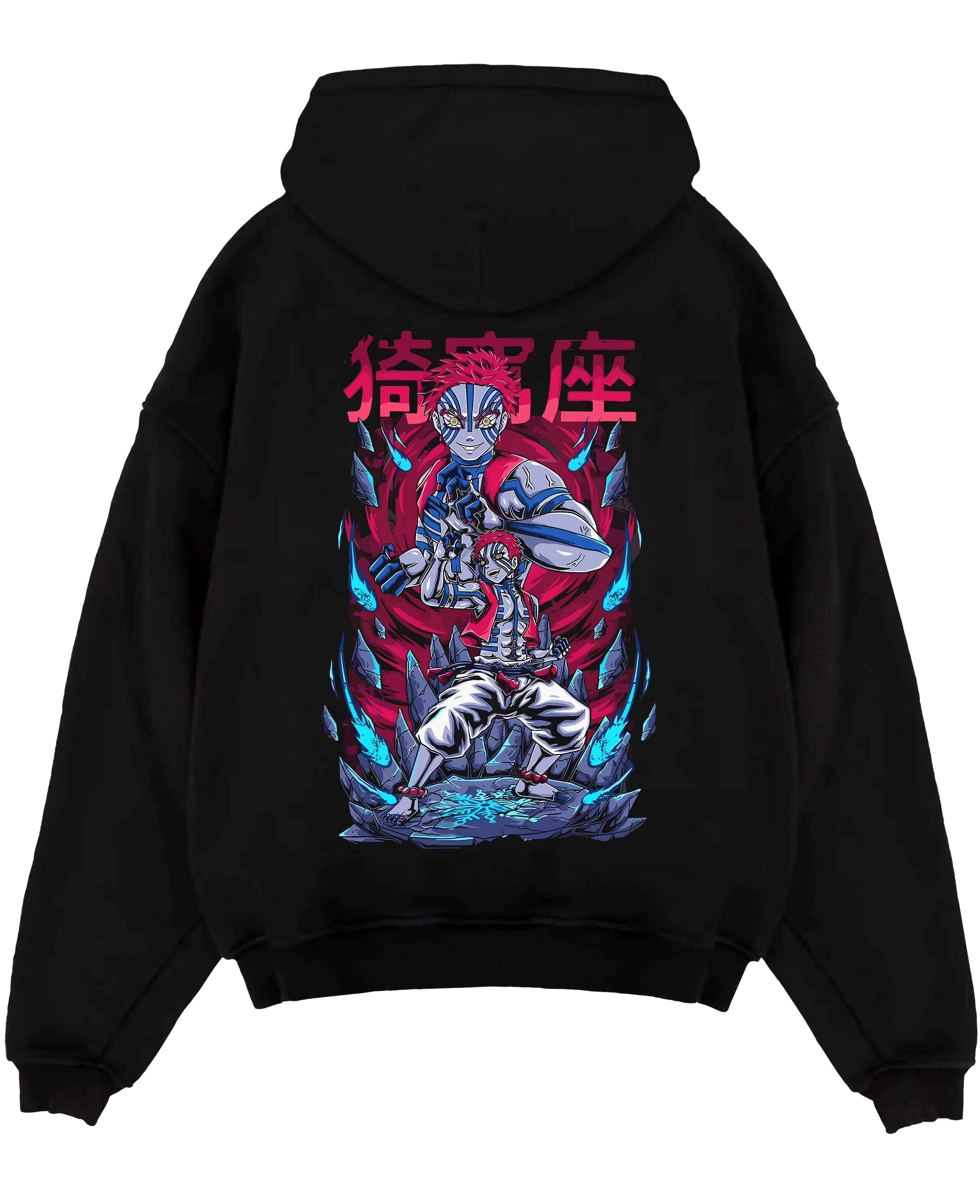 Akaza Uppermoon 6 Demon Slayer Kimetsu No Yaiba Anime Inspired | Hoodie Sweatshirt Oversized T-shirt