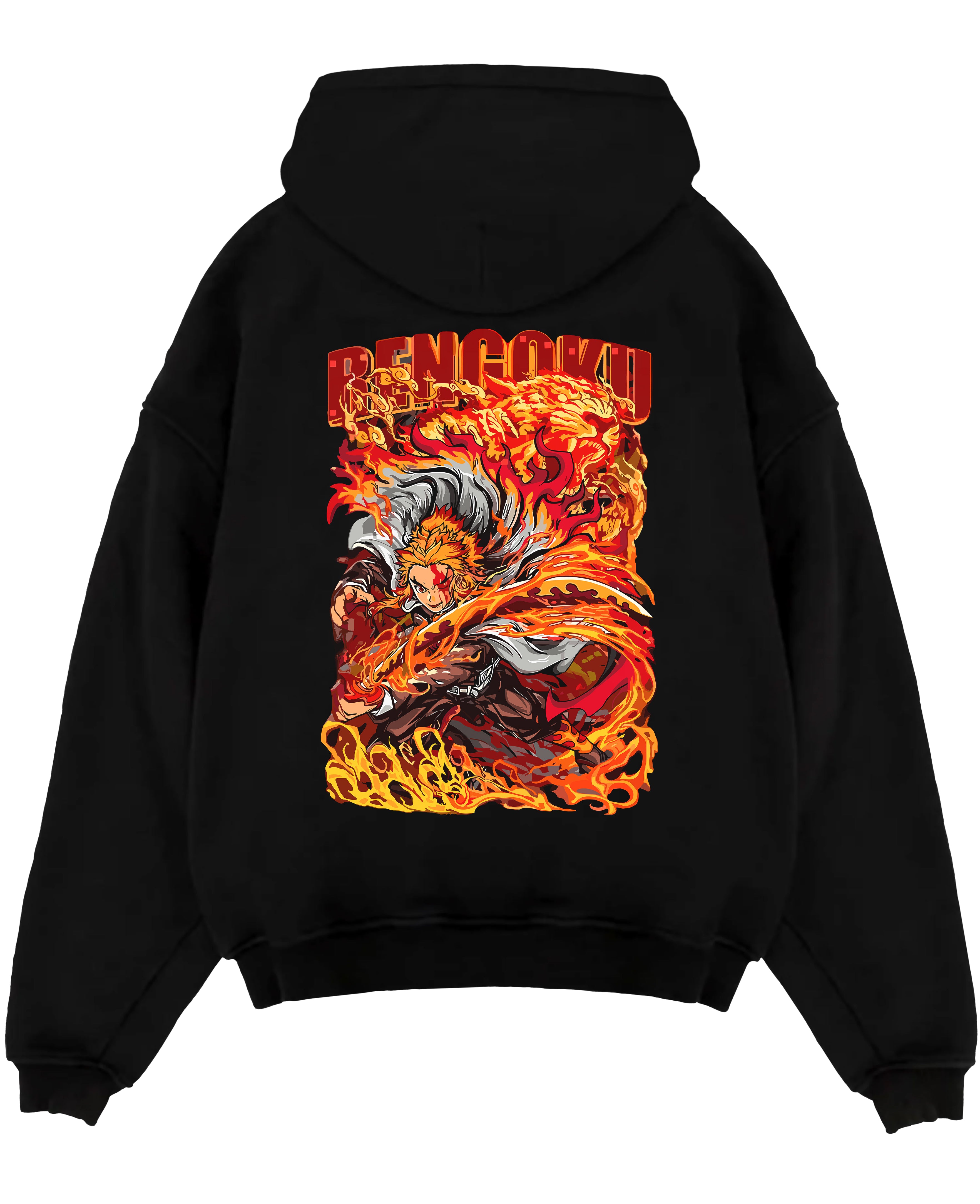 Rengoku Akaza Fight Kimetsu No Yaiba Demon Slayer Inspired | Hoodie Sweatshirt Oversized T-shirt