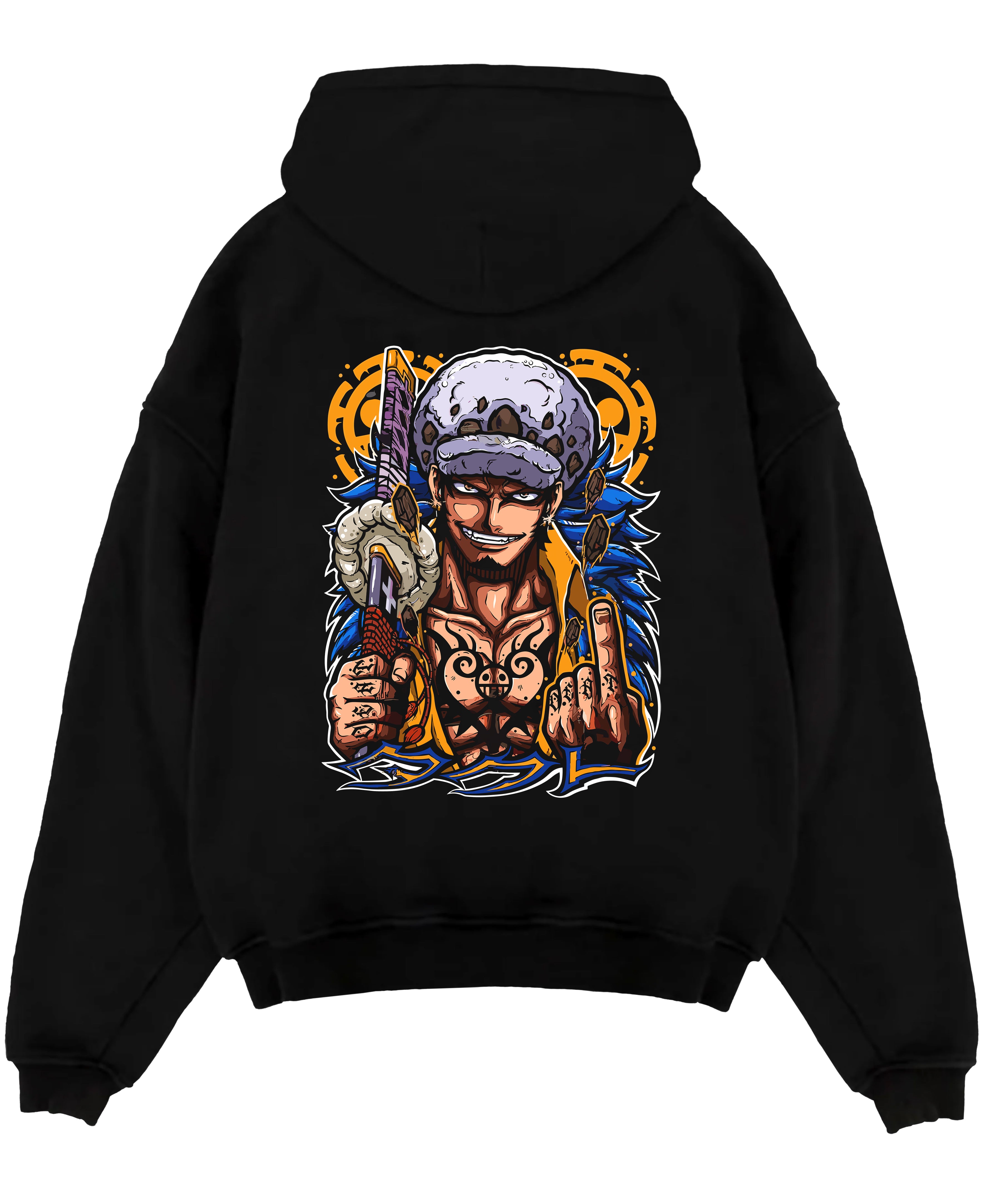 Trafalgar Law Heart Pirates One Piece Anime Inspired | Hoodie Sweatshirt Oversized T-shirt