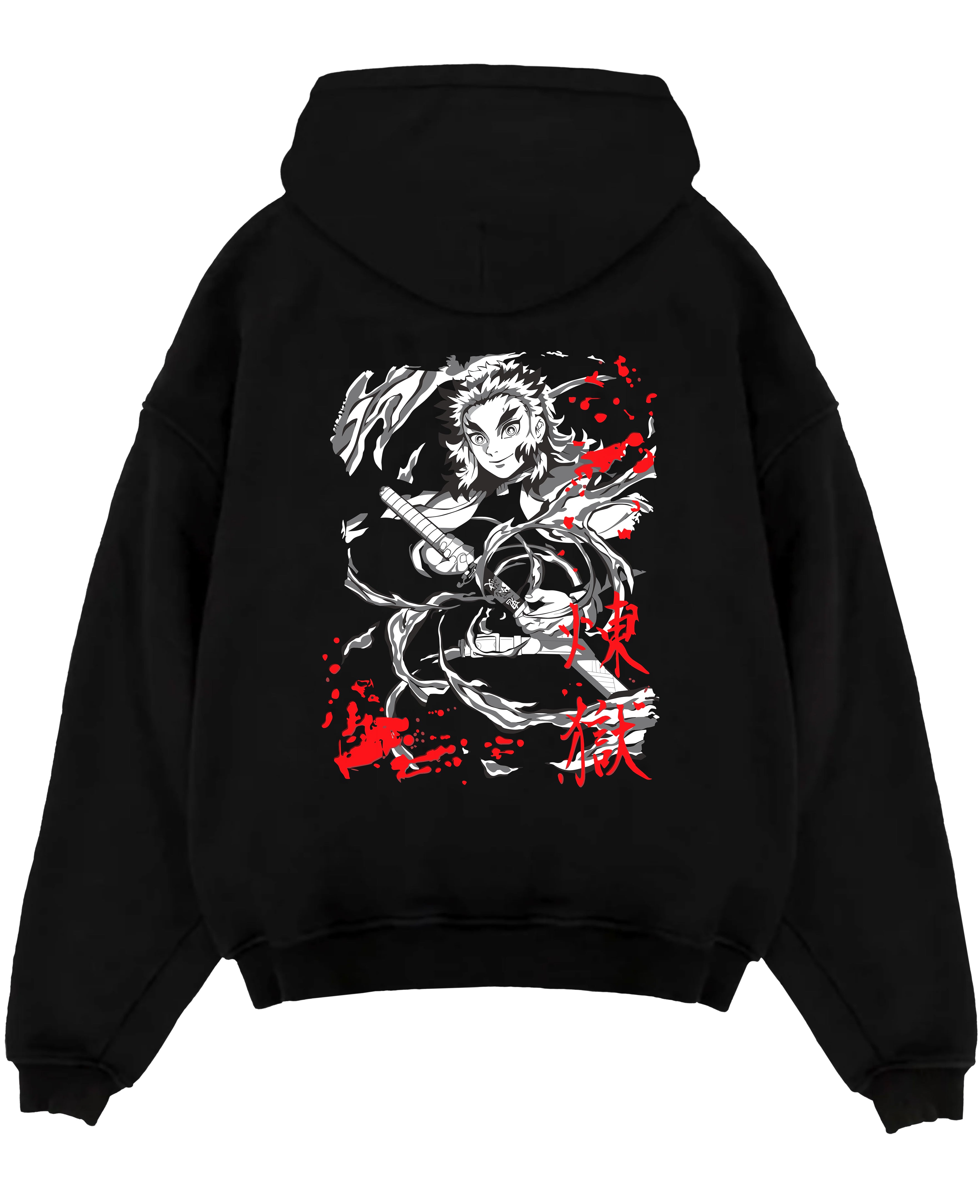 Demon Slayer Kyojuro Rengoku Flame Breathing Kimetsu No Yaiba Slash Inspired | Hoodie Sweatshirt Oversized T-shirt