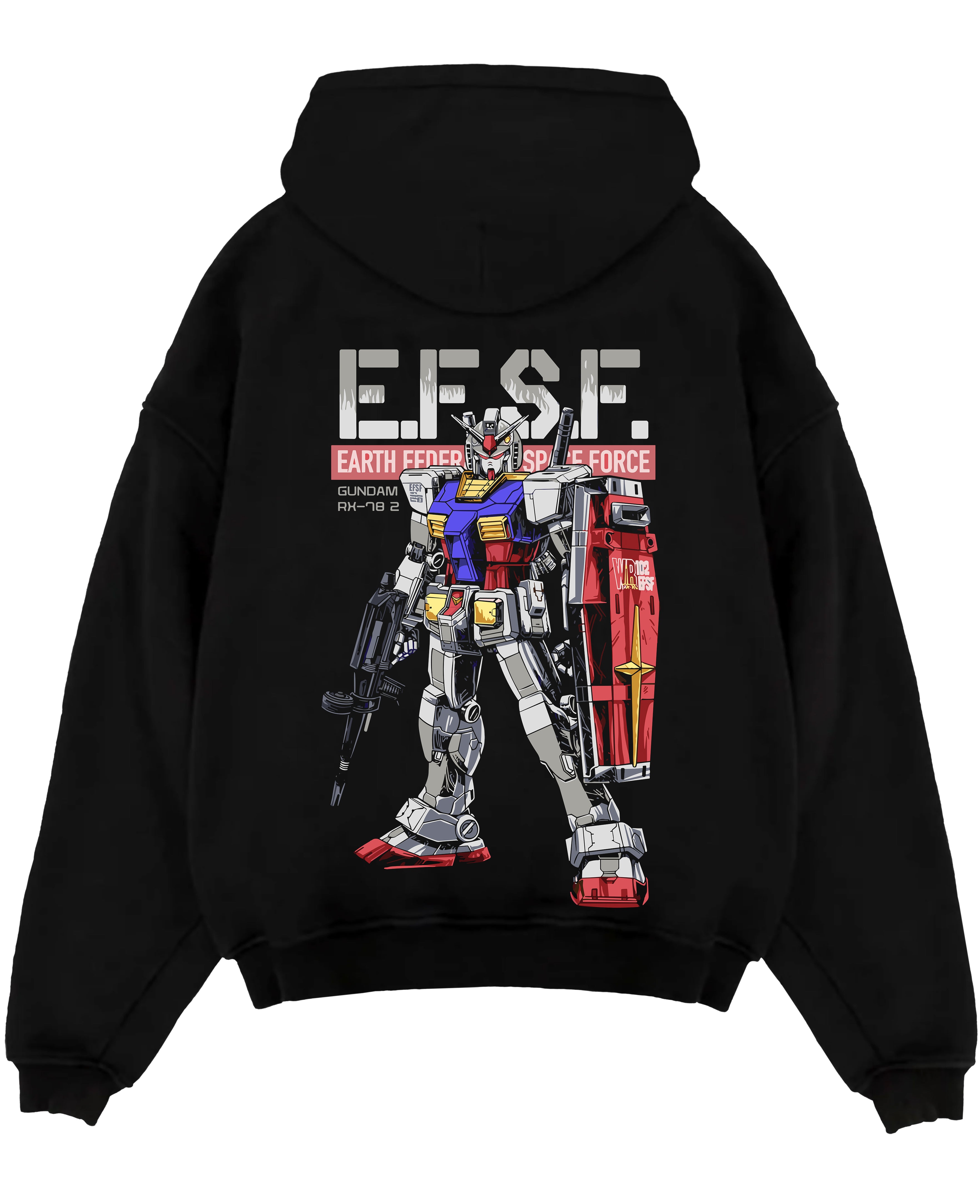 Gundam RX-78-2 v4 E.F.S.F Retro Anime Inspired | Unique Sweatshirt Oversized T-shirt Hoodie