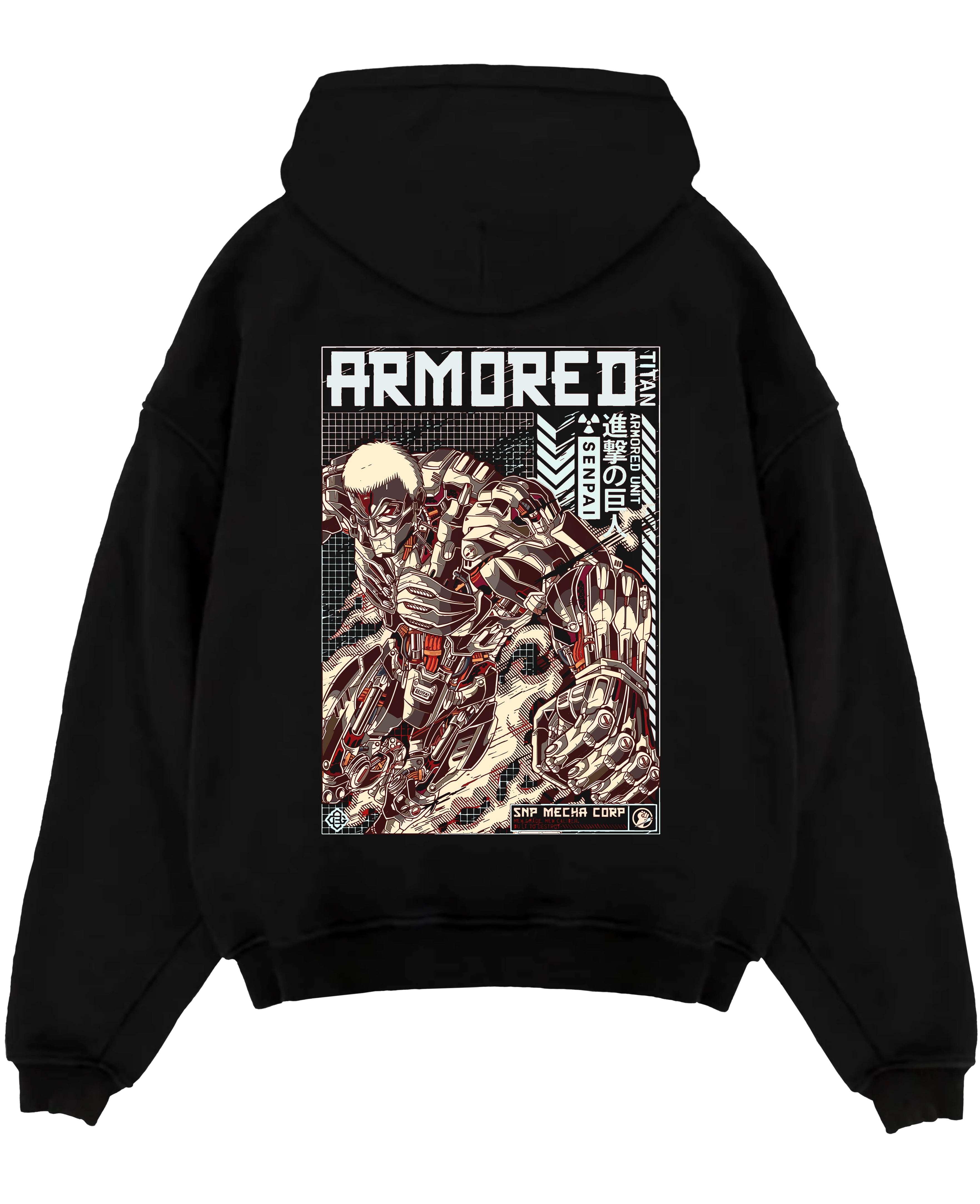 Reinhard Heydrich Armoured Titan AOT Attack on Titan Anime Inspired | Hoodie Sweatshirt Oversized T-shirt