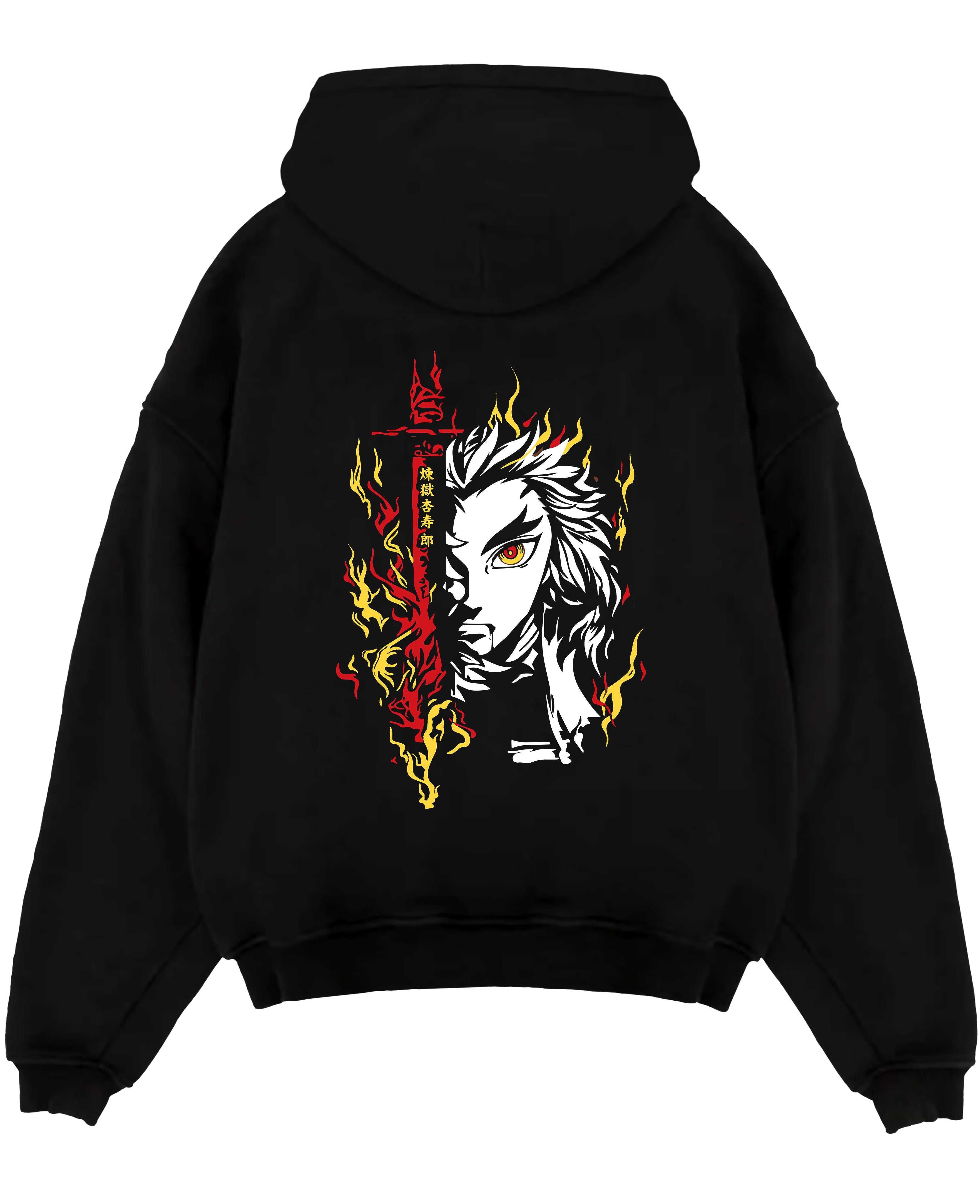 Demon Slayer Kyojuro Rengoku Flame Breathing Kimetsu No Yaiba Inspired | Hoodie Sweatshirt Oversized T-shirt