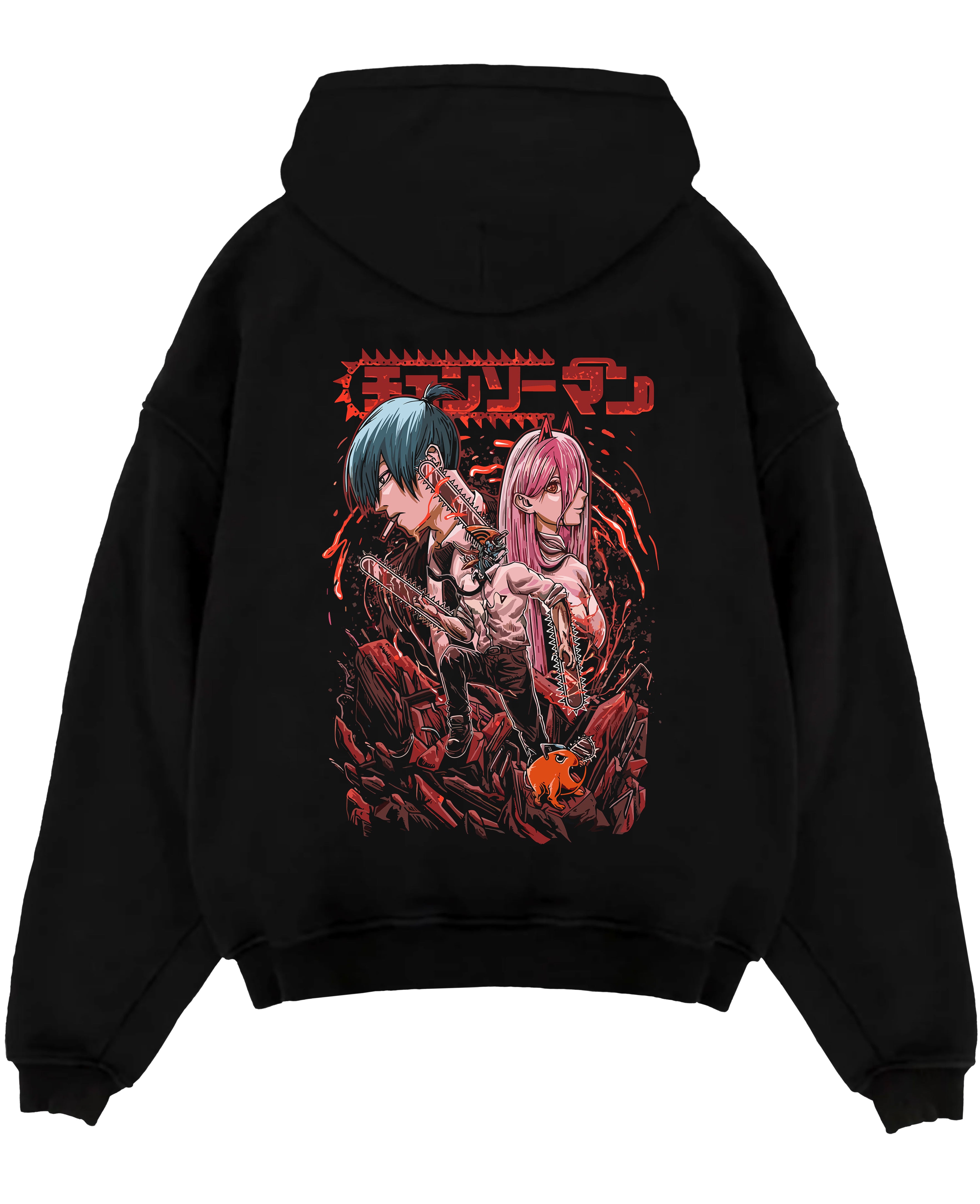 Chainsaw Man Denji x Power x Aki Hayakawa Chainsawman Anime Inspired | Unique Hoodie Sweatshirt Oversized T-shirt