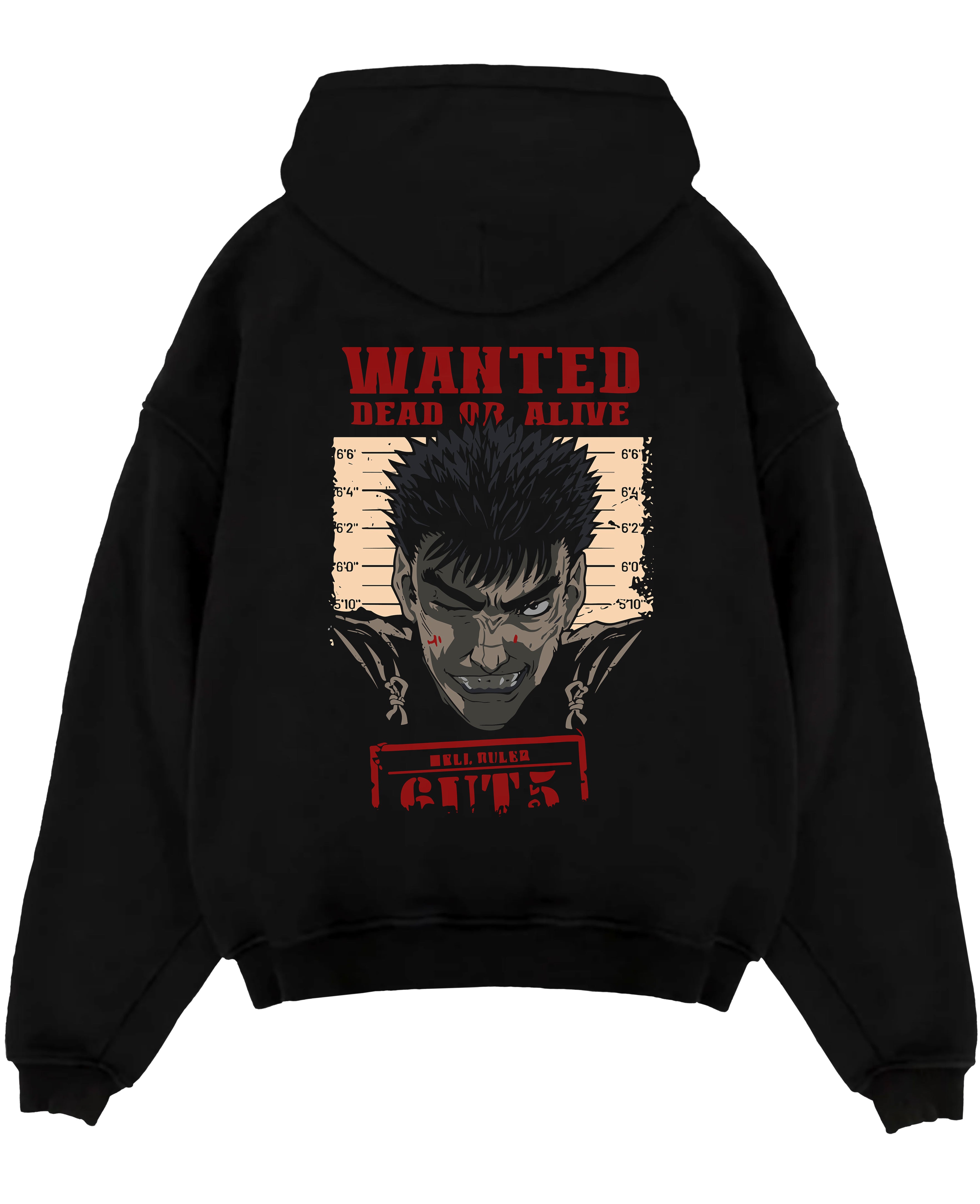 Guts Convict Mug Shot Beserk Anime Inspired | Unique Sweatshirt Oversized T-shirt Hoodie