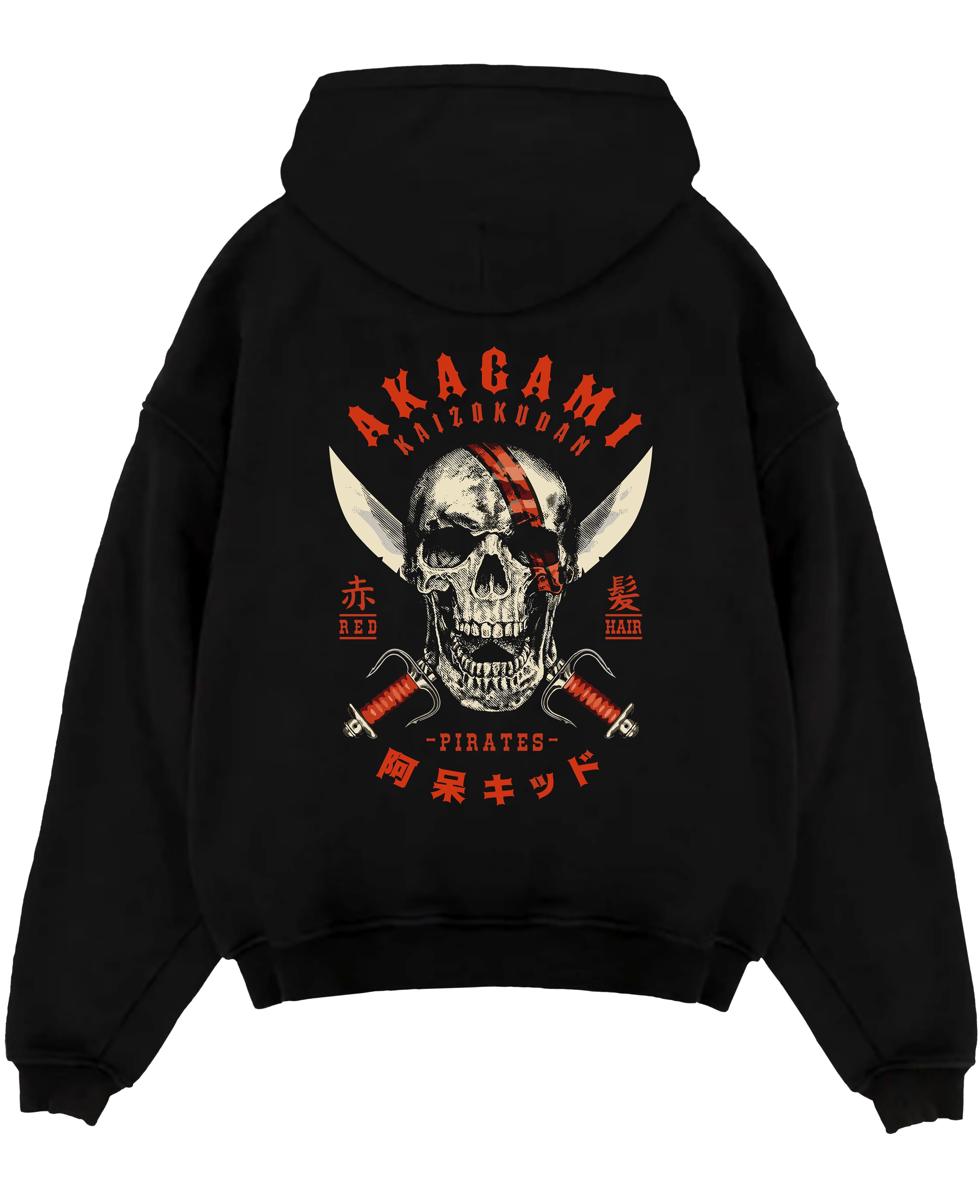 Red Haired Shanks Pirate Emperor Anime Inspired | Hoodie Sweatshirt Oversized T-shirt