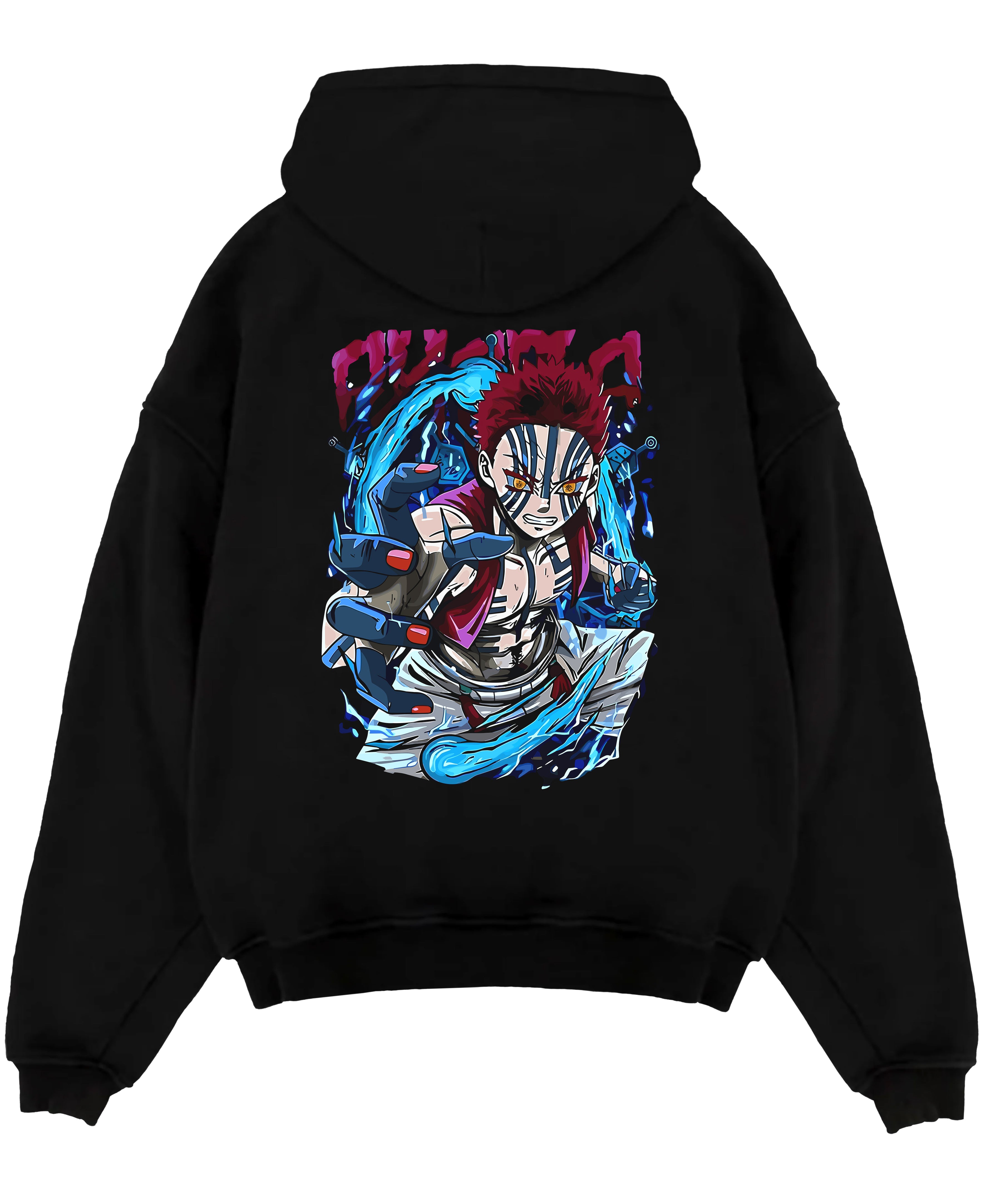 Akaza Uppermoon 6 Fight Demon Slayer Kimetsu No Yaiba Anime Inspired | Hoodie Sweatshirt Oversized T-shirt