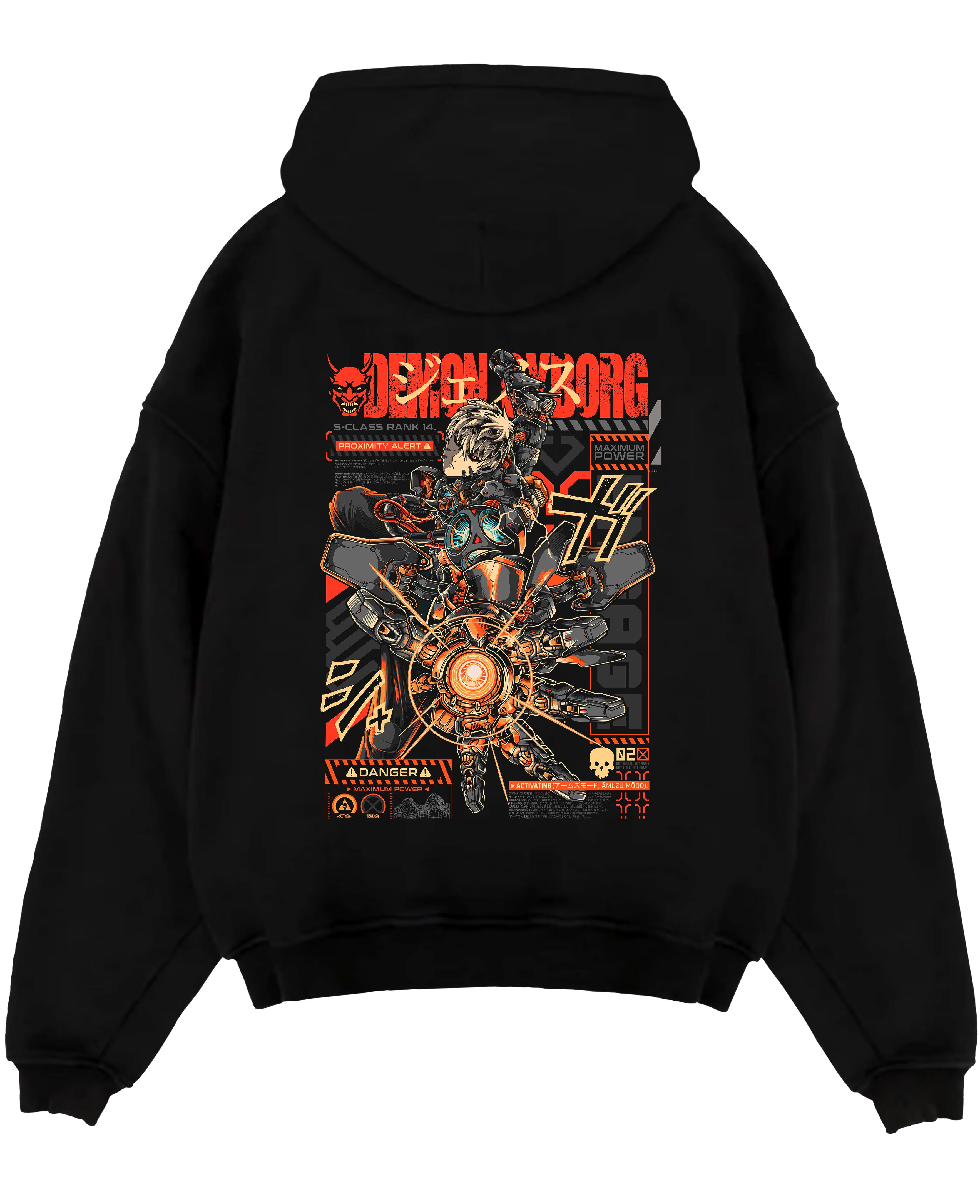 Genos Demon Cyborg S Rank One Punch Man Anime Inspired | Unique Sweatshirt Oversized T-shirt Hoodie