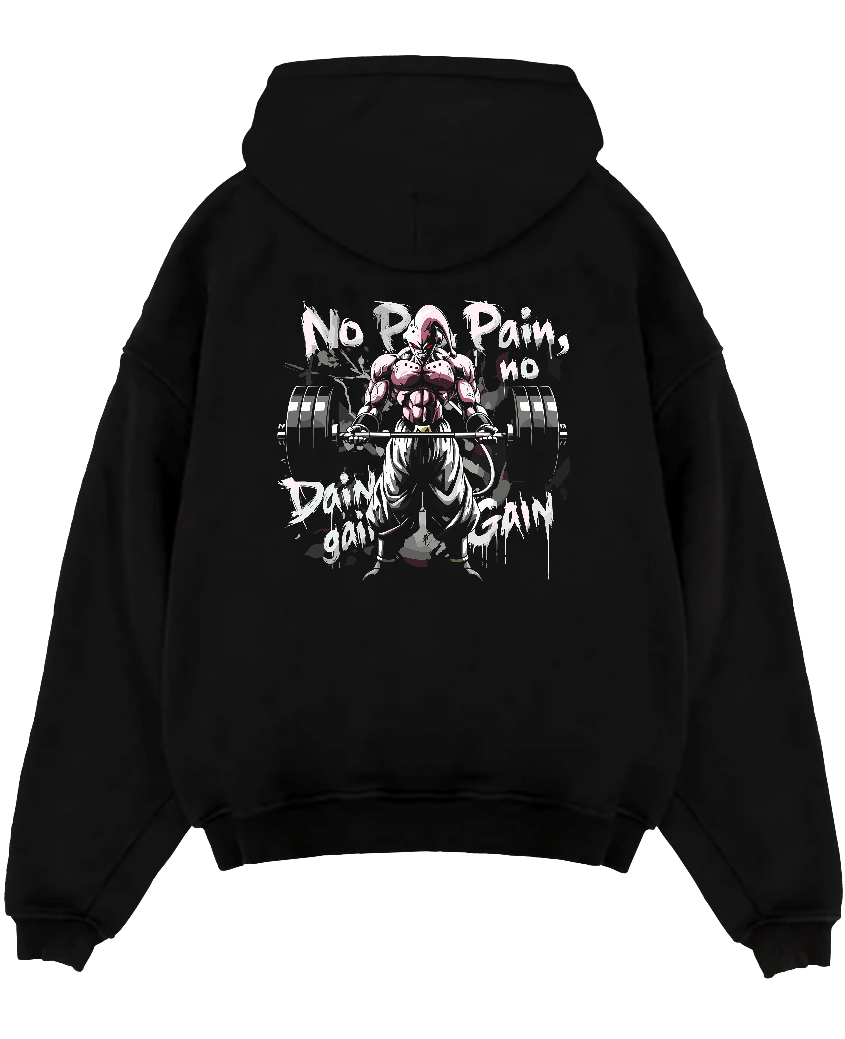 Majin Buu Gym "No Pain No Gain" Gym D.B.Z Anime Inspired | Unique Sweatshirt Oversized T-shirt Hoodie