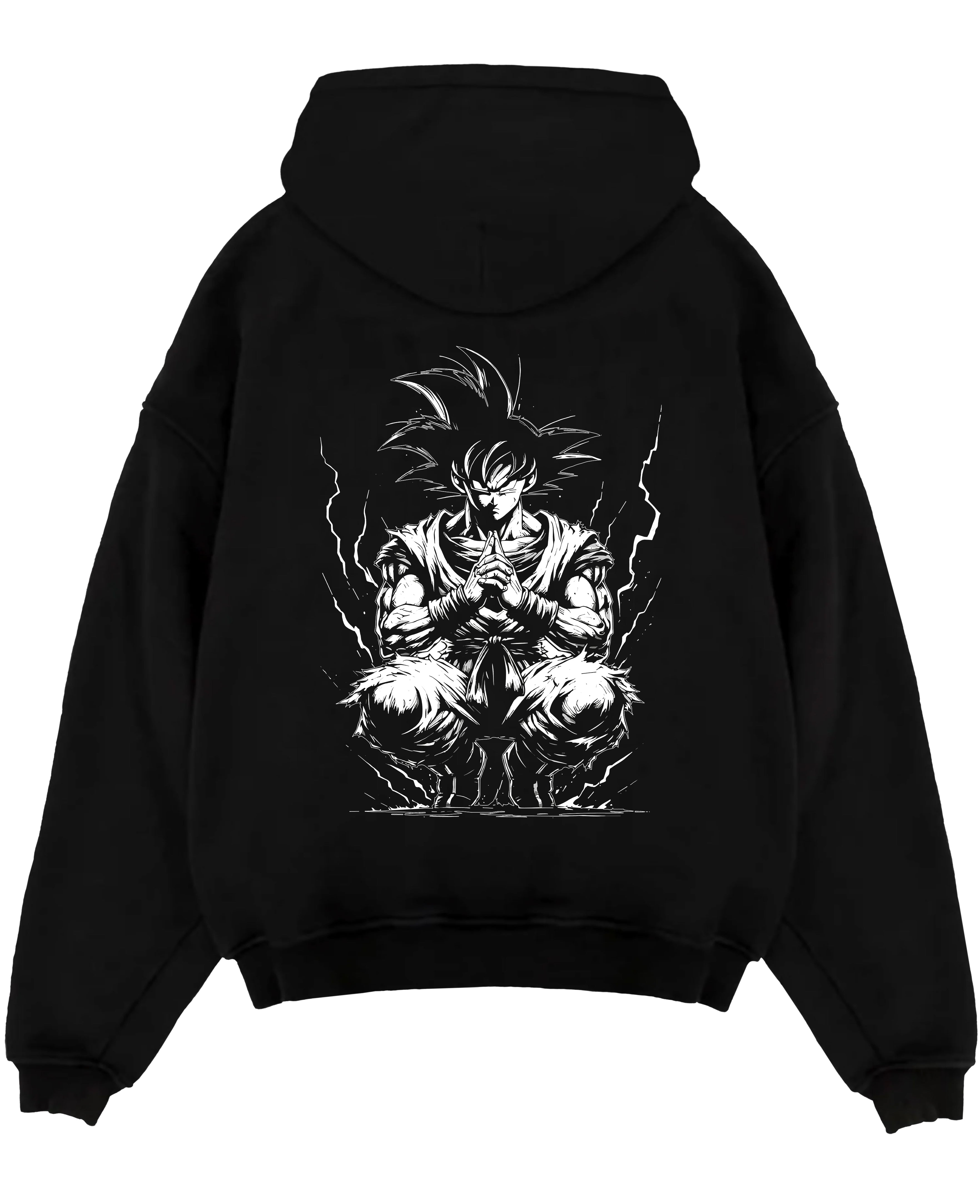 Son Goku Meditate SSJ D.B.Z Anime Inspired | Unique Sweatshirt Oversized T-shirt Hoodie