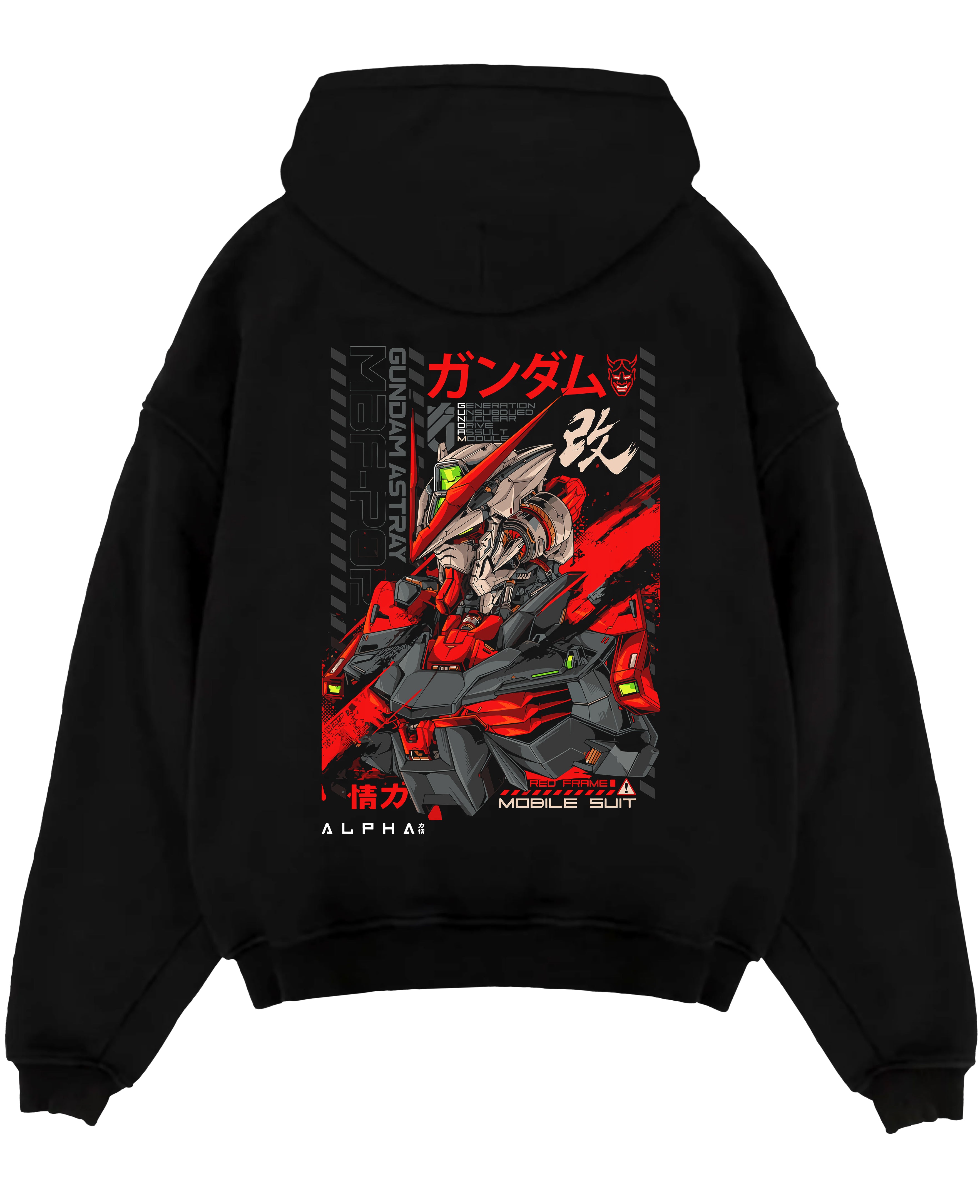 Mobile Suit Gundam Astray MBF-P02 Anime Inspired | Unique Sweatshirt Oversized T-shirt Hoodie