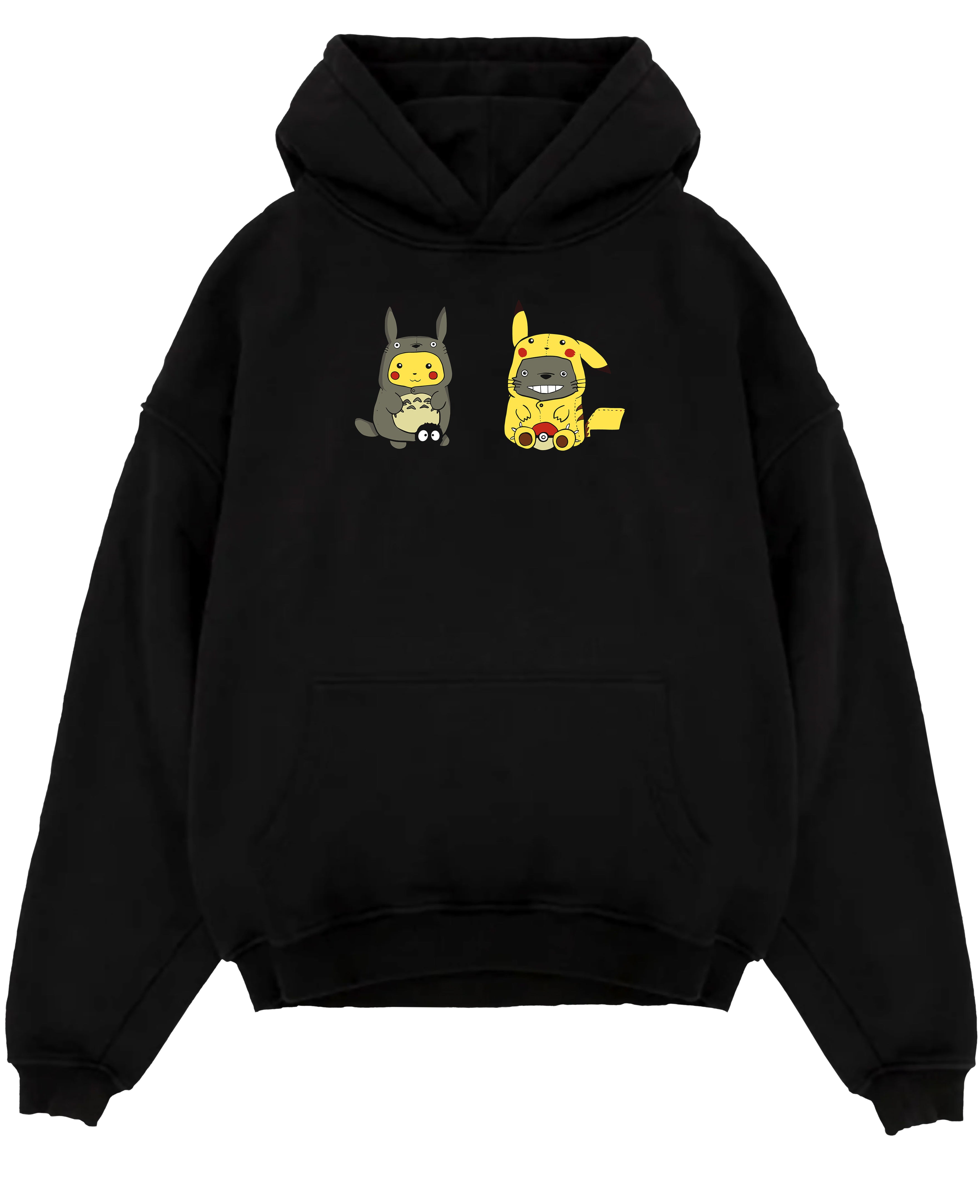 Pikachu x Totoro Studio Ghilbi My Neighbour Totoro Movie Inspired | Unique Sweatshirt Oversized T-shirt Hoodie