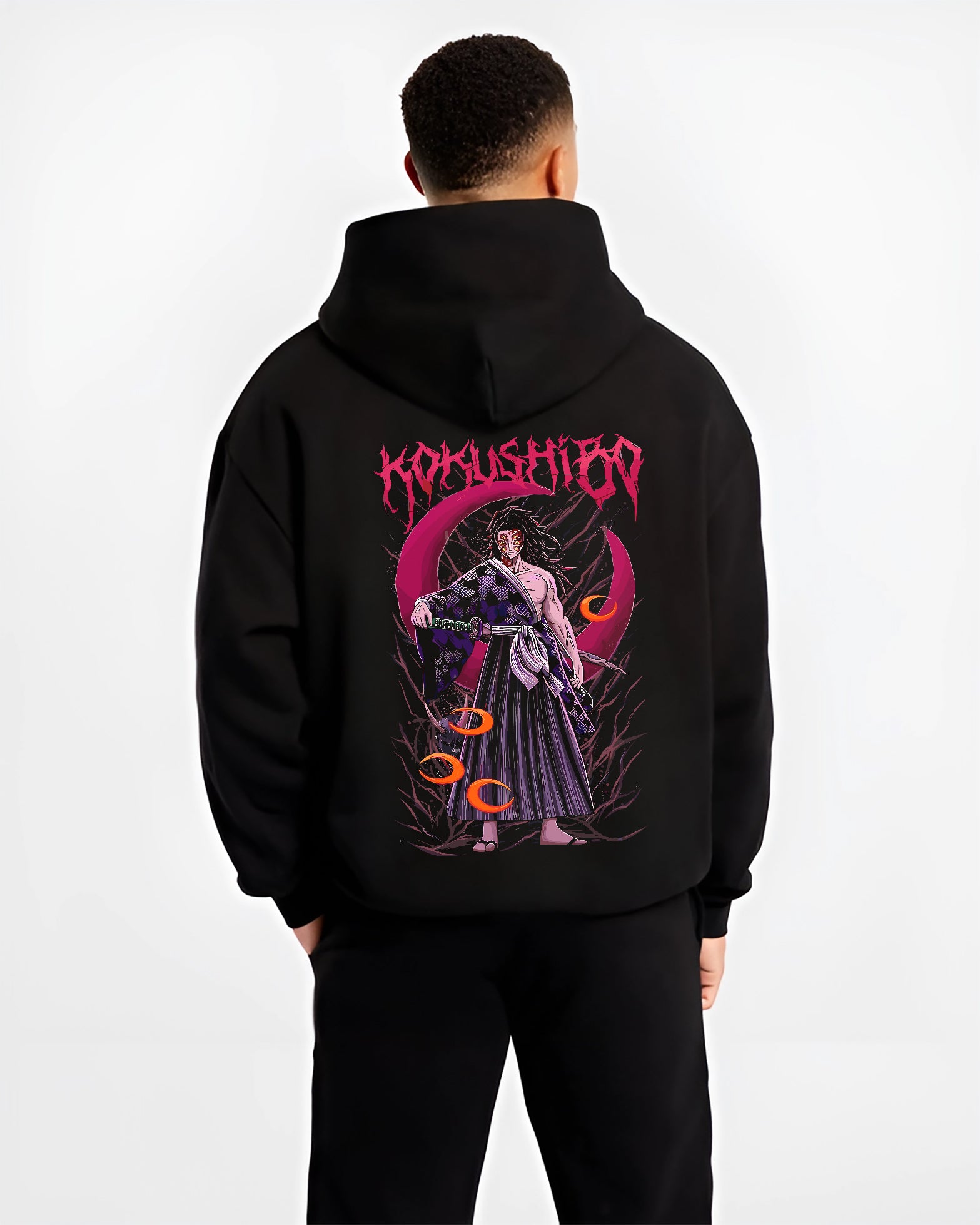 Kokushibo Moon Breathing Uppermoon 6 Demon Slayer Kimetsu No Yaiba Anime Inspired | Hoodie Sweatshirt Oversized T-shirt