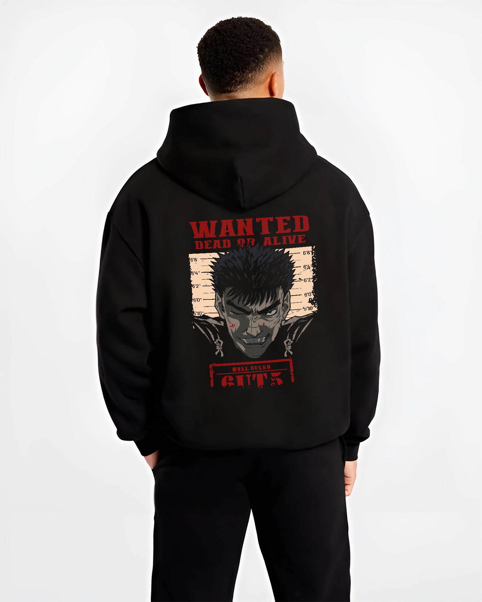 Guts Convict Mug Shot Beserk Anime Inspired | Unique Sweatshirt Oversized T-shirt Hoodie