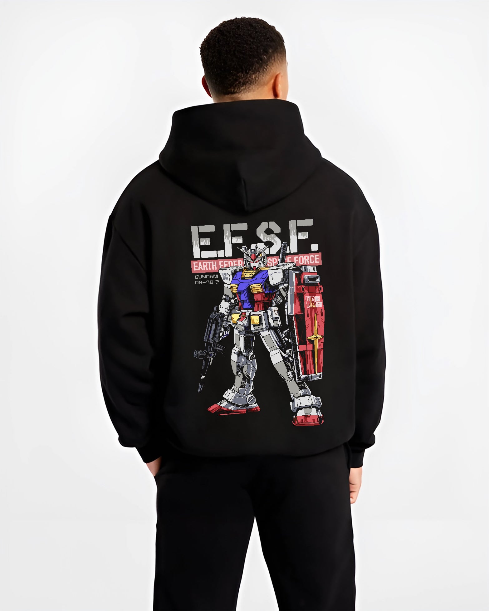 Gundam RX-78-2 v4 E.F.S.F Retro Anime Inspired | Unique Sweatshirt Oversized T-shirt Hoodie