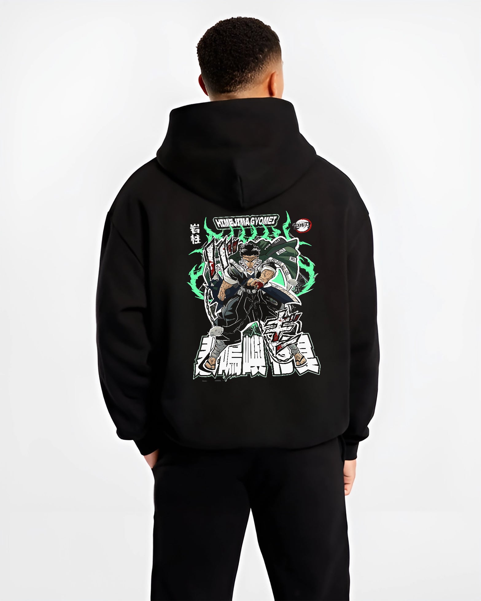 Gyomei Himejima Hashira Stone Breathing Kimetsu No Yaiba Demon Slayer Inspired | Hoodie Sweatshirt Oversized T-shirt