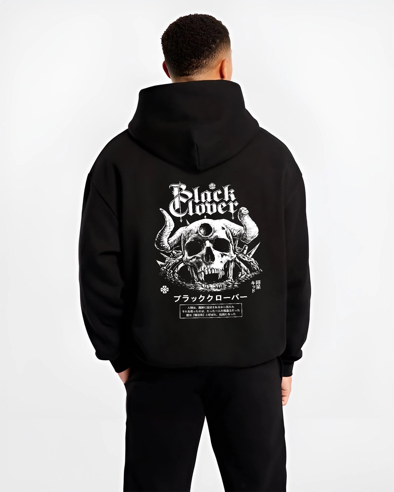 Black Clover Demon Skull Anime Inspired | Unique Sweatshirt Oversized T-shirt Hoodie