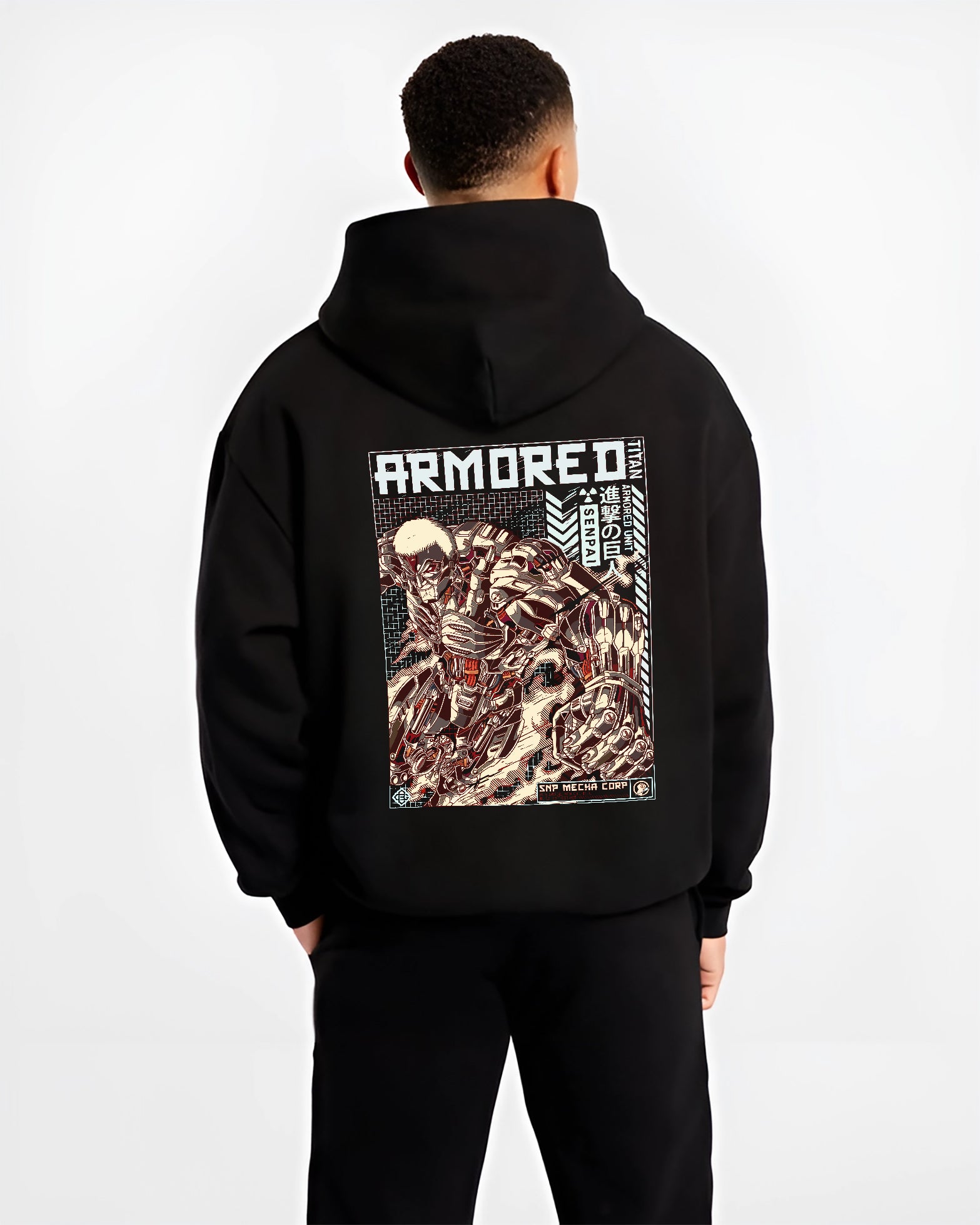 Reinhard Heydrich Armoured Titan AOT Attack on Titan Anime Inspired | Hoodie Sweatshirt Oversized T-shirt