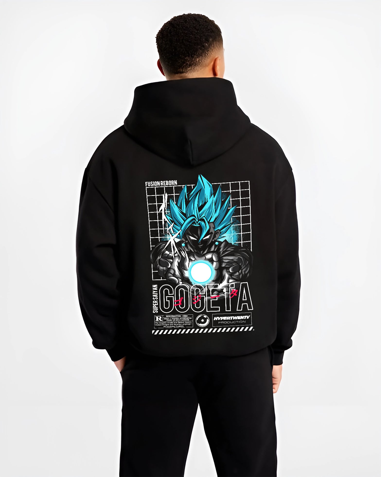 SSJ Gogeta Fusion Reborn D.B.Z Anime Inspired | Unique Sweatshirt Oversized T-shirt Hoodie