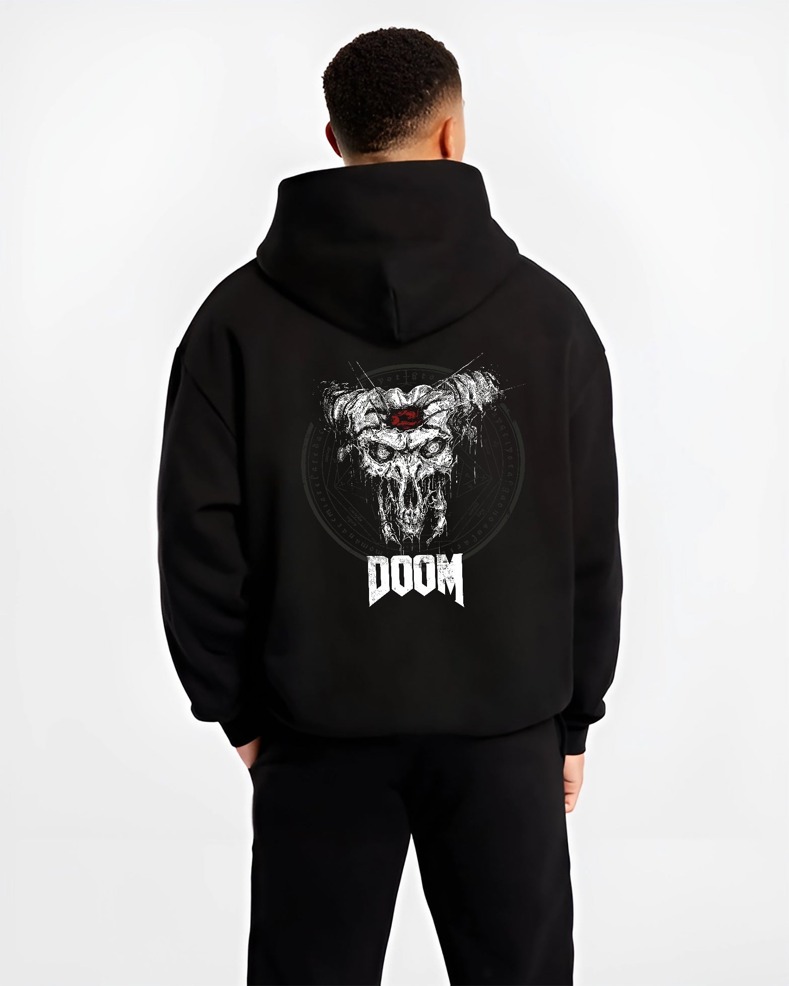 DOOM Slayer Guy Demon Skull Videogame Inspired | Unique Sweatshirt Oversized T-shirt Hoodie