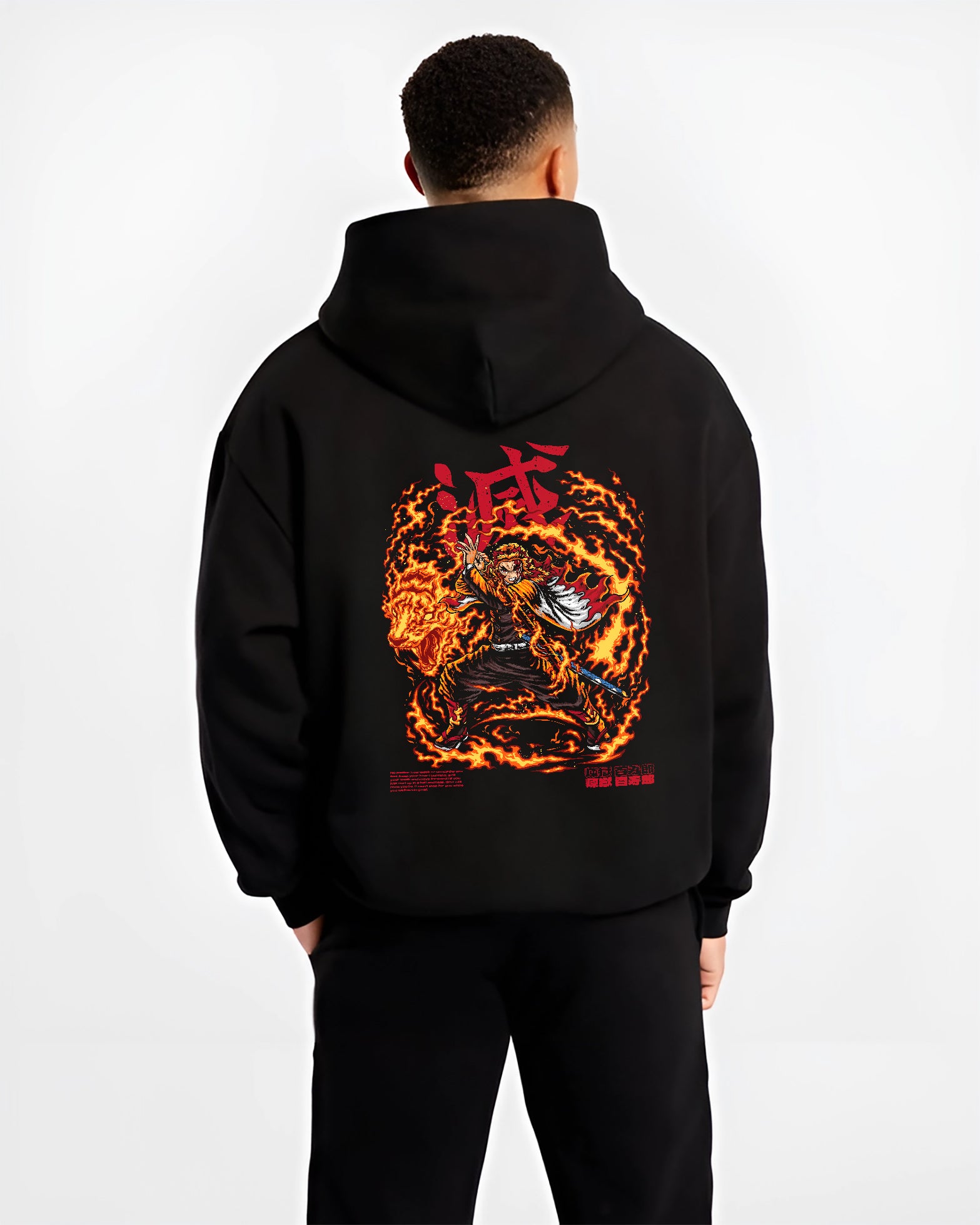 Rengoku Flame Breathing Kimetsu Hashira No Yaiba Demon Slayer Inspired | Hoodie Sweatshirt Oversized T-shirt