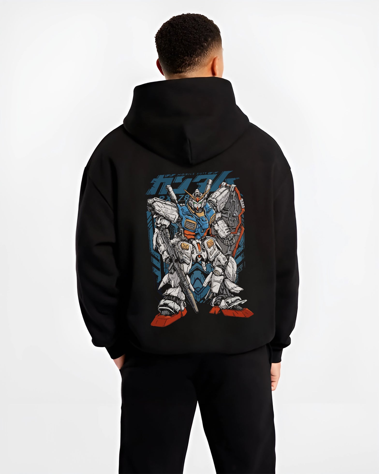 Gundam RX-78-2 v3 Retro Anime Inspired | Unique Sweatshirt Oversized T-shirt Hoodie