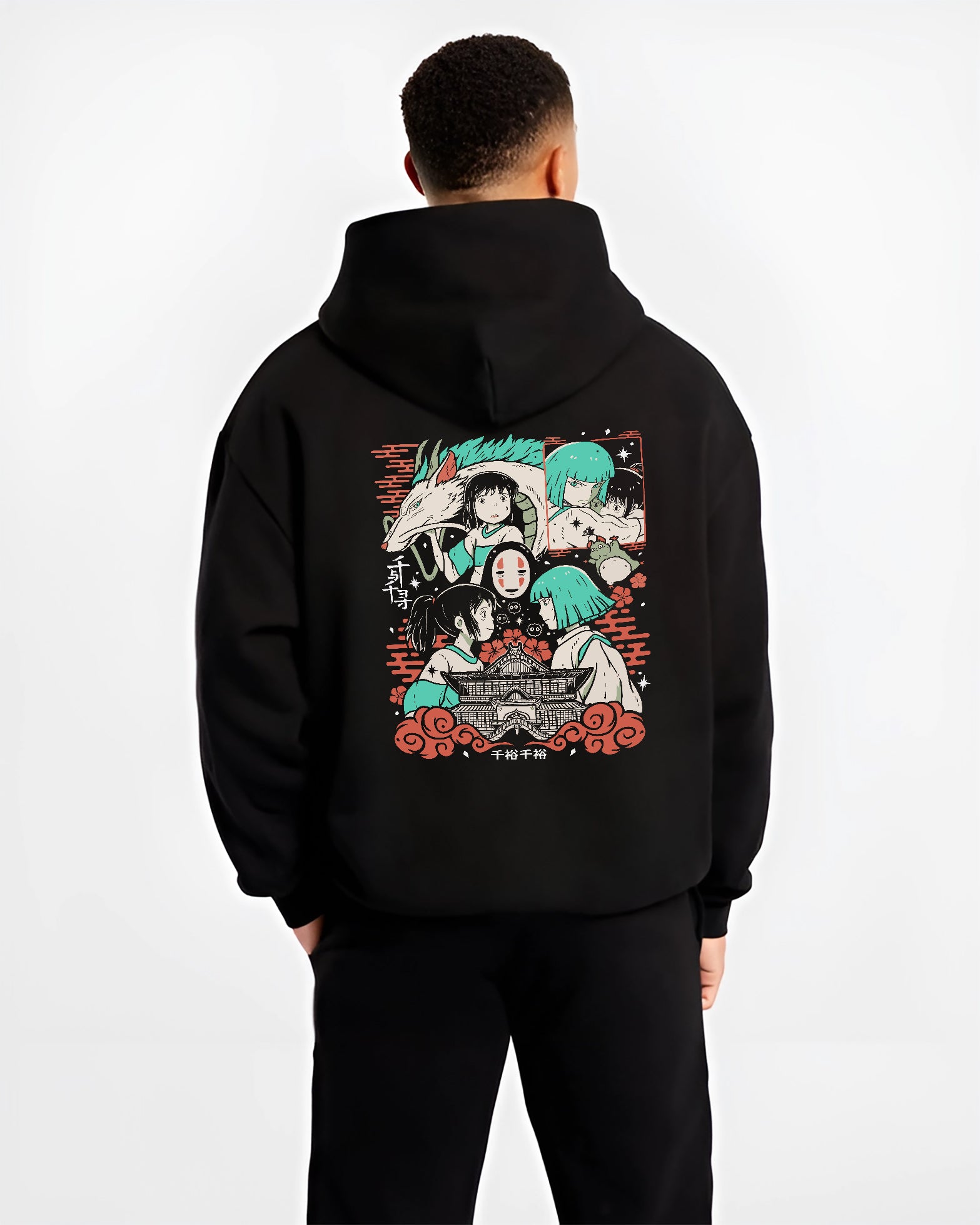 Studio Ghilbi Chihiro x Haku Romantic Spirited Away Movie | Unique Sweatshirt Oversized T-shirt Hoodie