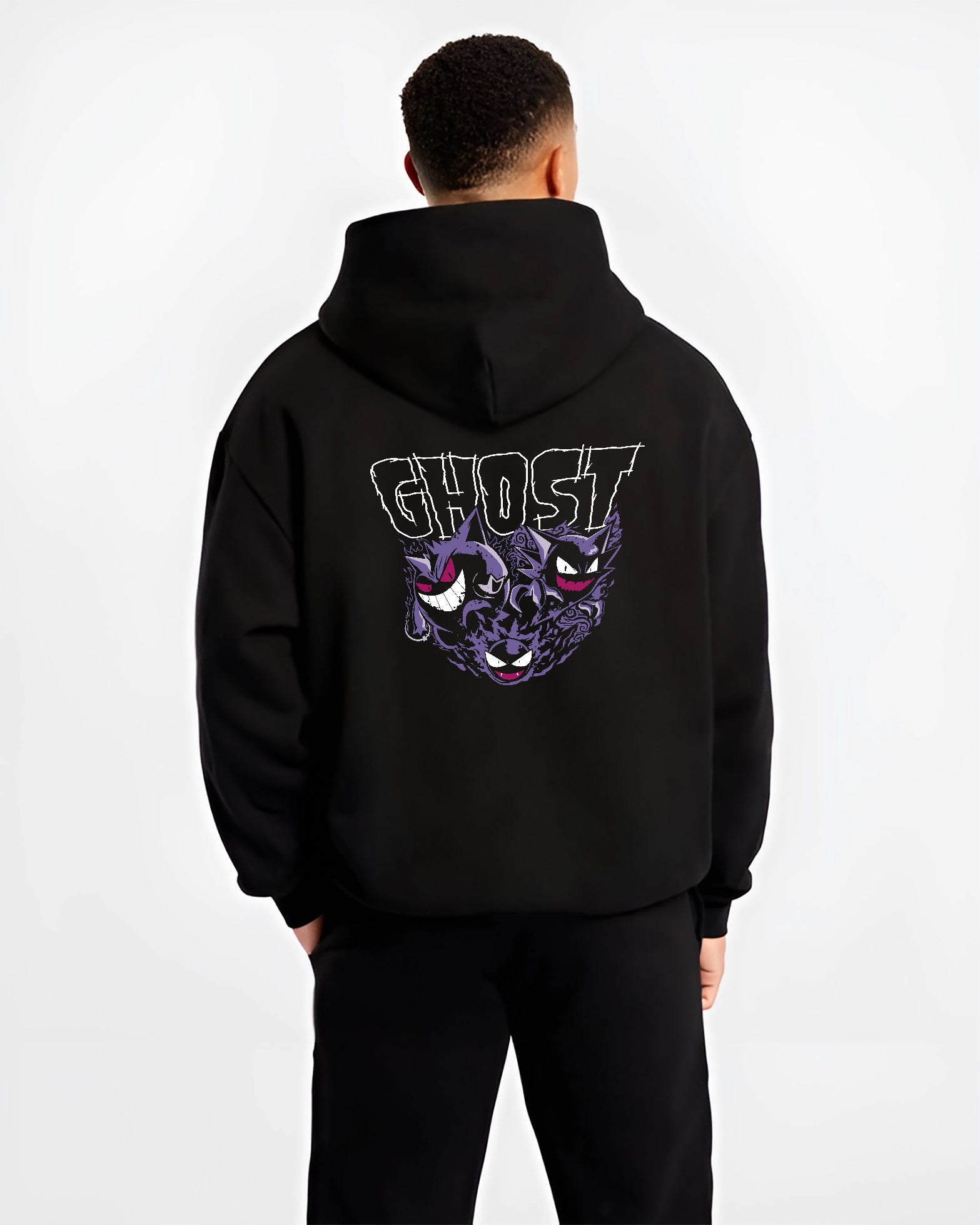 Pokemon Ghastly x Haunter x Gengar Ghost Anime Inspired | Unique Sweatshirt Oversized T-shirt Hoodie