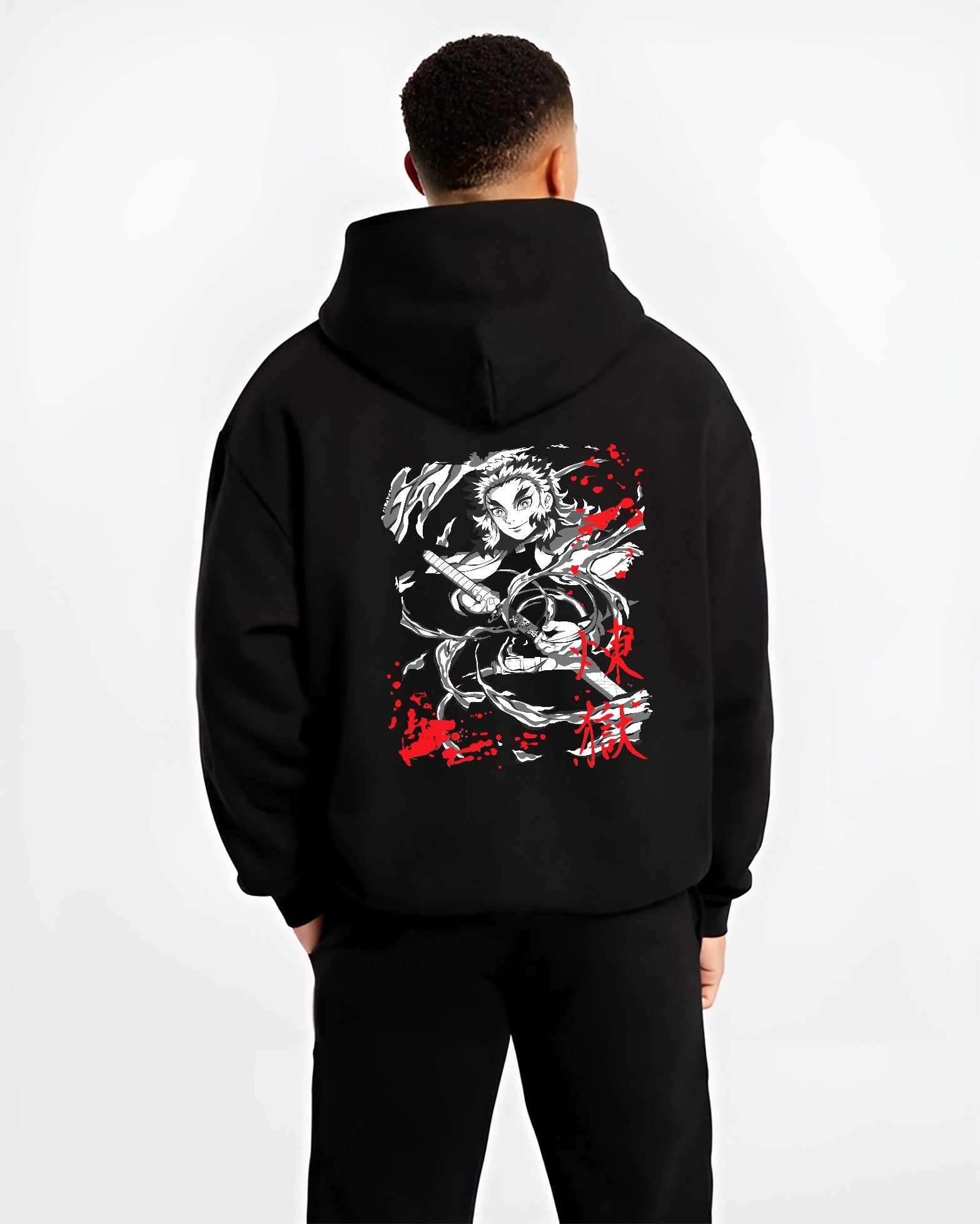 Demon Slayer Kyojuro Rengoku Flame Breathing Kimetsu No Yaiba Slash Inspired | Hoodie Sweatshirt Oversized T-shirt