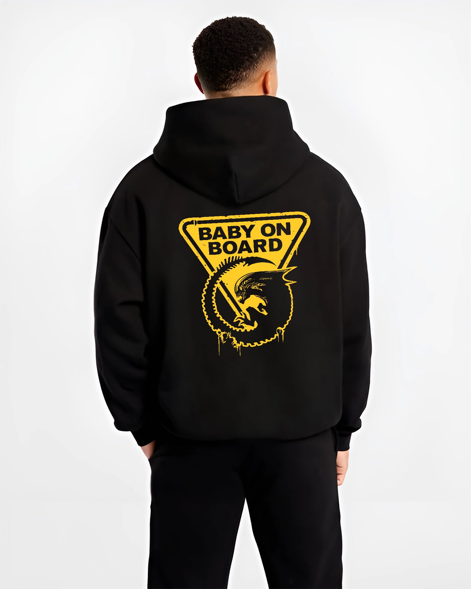 Alien Xenomorph Baby On Board ft Ridley Scott Alien vs Predator AVP Comic Book Inspired | Unique Sweatshirt Oversized T-shirt Hoodie