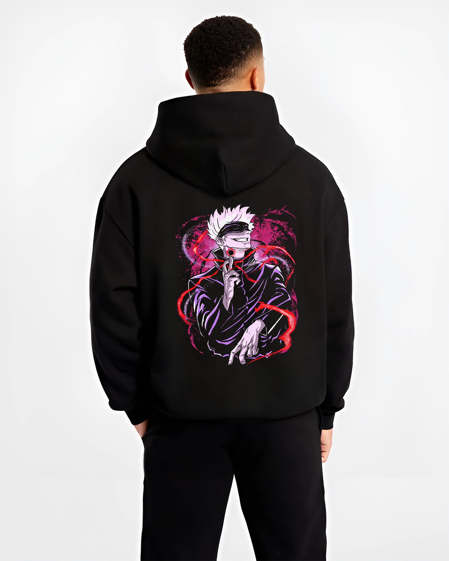 Gojo Satoru jujutsu Hollow Red Kaisen Sorcerer JJK Anime Inspired | Hoodie Sweatshirt Oversized T-shirt