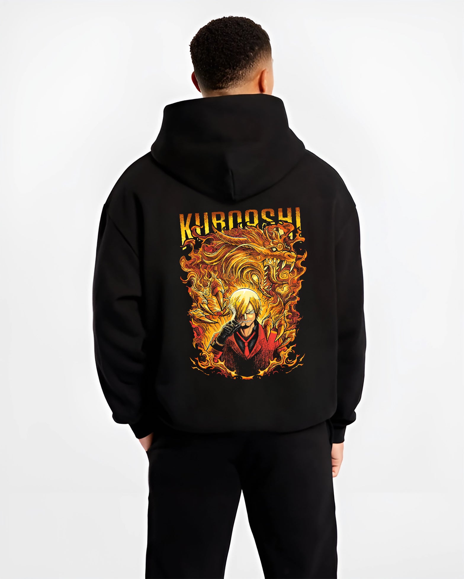 Sanji Vinksmoke Black Leg Kuroashi Strawhat Anime Inspired | Hoodie Sweatshirt Oversized T-shirt