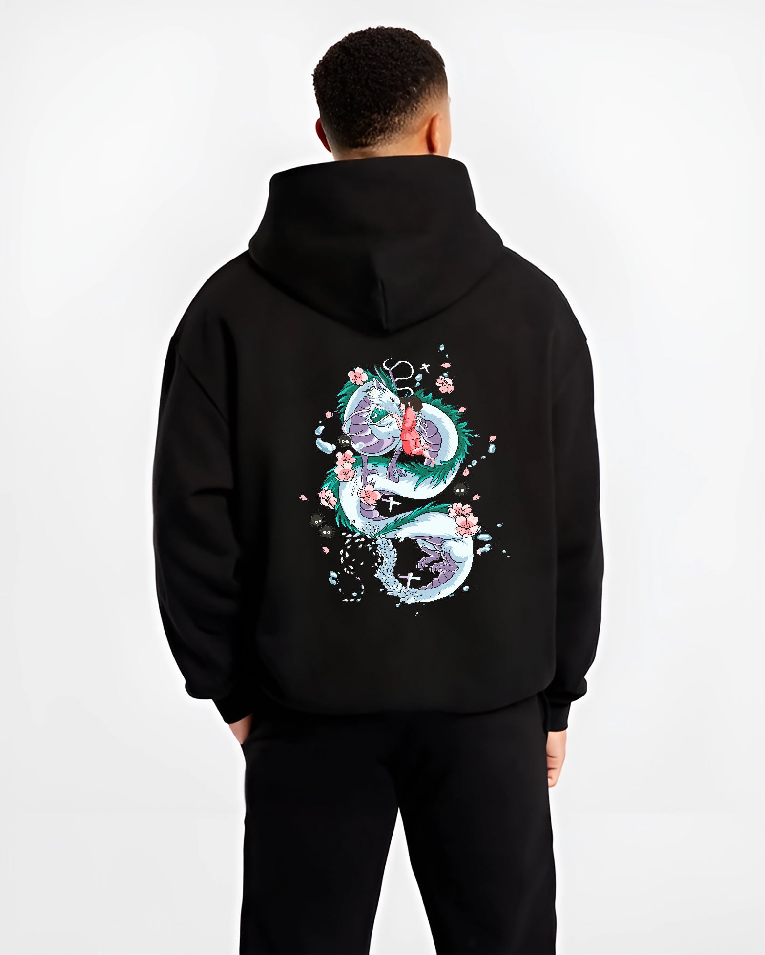 Studio Ghilbi Chihiro x Haku Spirited Away Movie | Unique Sweatshirt Oversized T-shirt Hoodie