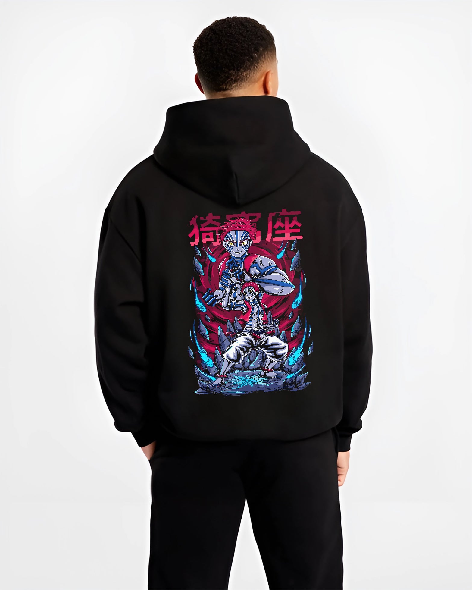 Akaza Uppermoon 6 Demon Slayer Kimetsu No Yaiba Anime Inspired | Hoodie Sweatshirt Oversized T-shirt