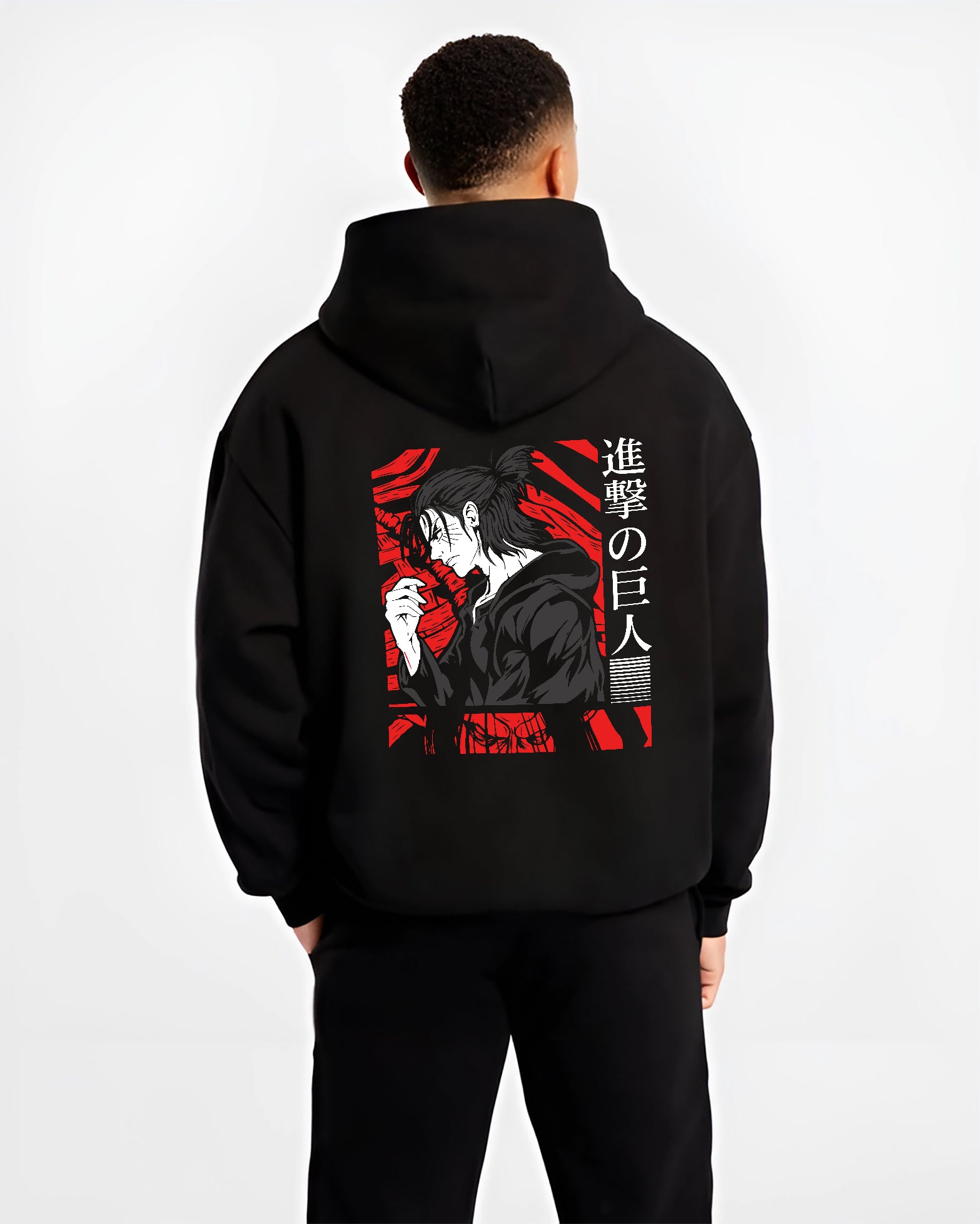 Eren Yeager AOT Time Skip Attack on Titan Anime Inspired | Hoodie Sweatshirt Oversized T-shirt