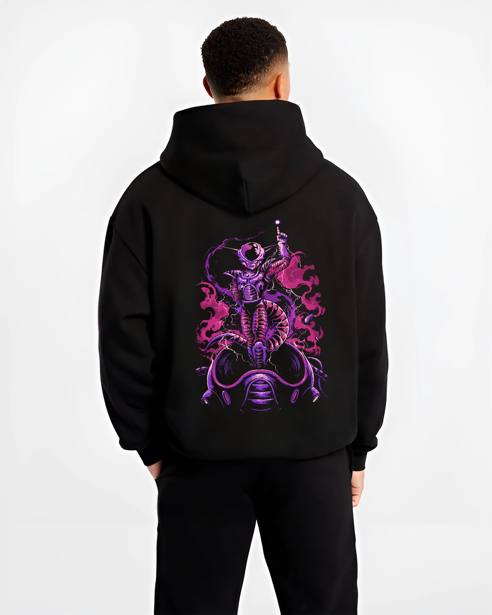 Freiza First Form Power Pose Monkey D.B.Z Vegeta Anime Inspired | Unique Sweatshirt Oversized T-shirt Hoodie