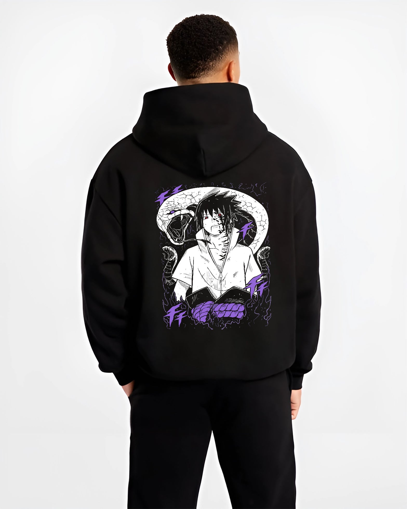 Sasuke Uchiha Susanoo Mangekyou Sharingan Snake Sage Anime Inspired | Unique Sweatshirt Oversized T-shirt Hoodie