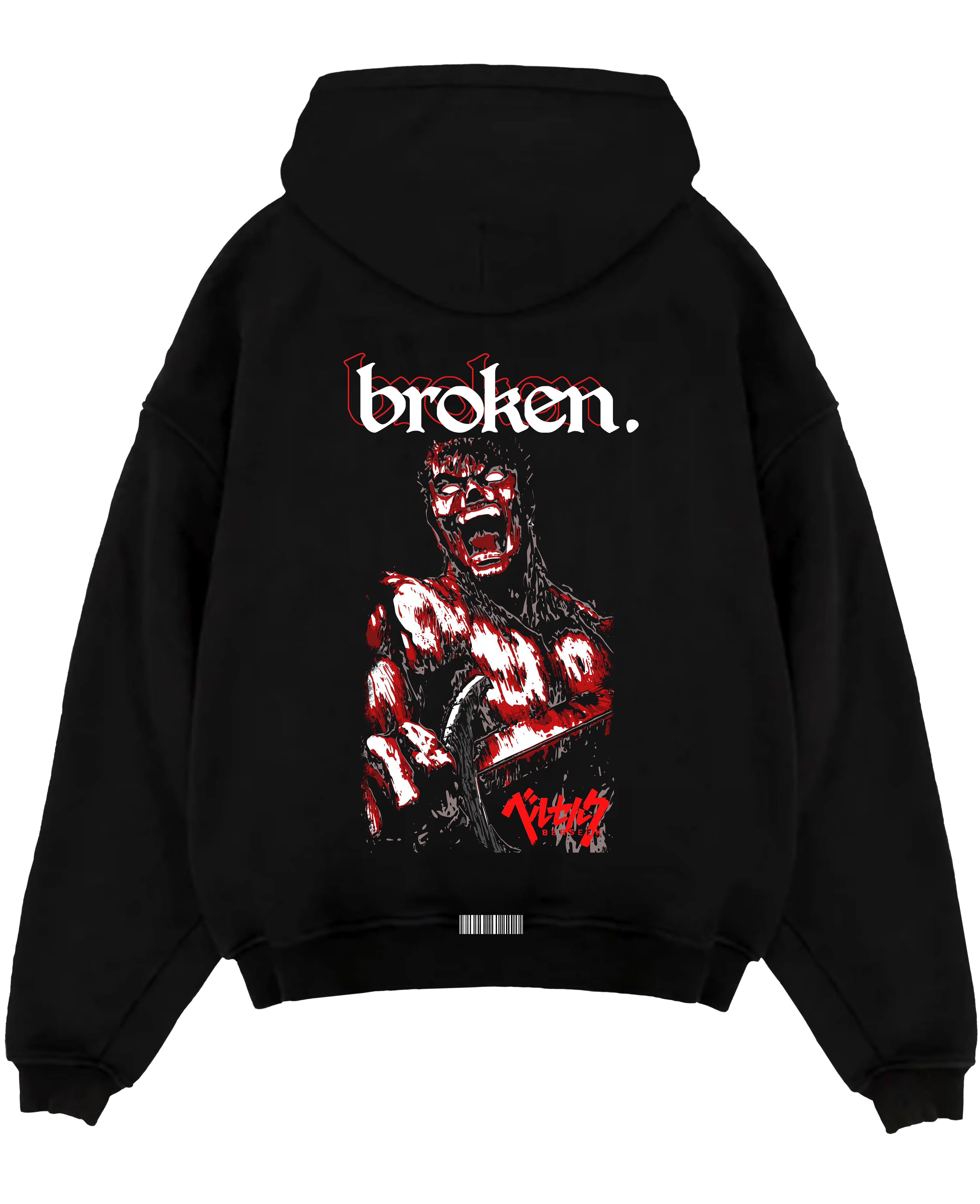 Guts "Broken" Beserk Anime Inspired | Unique Sweatshirt Oversized T-shirt Hoodie