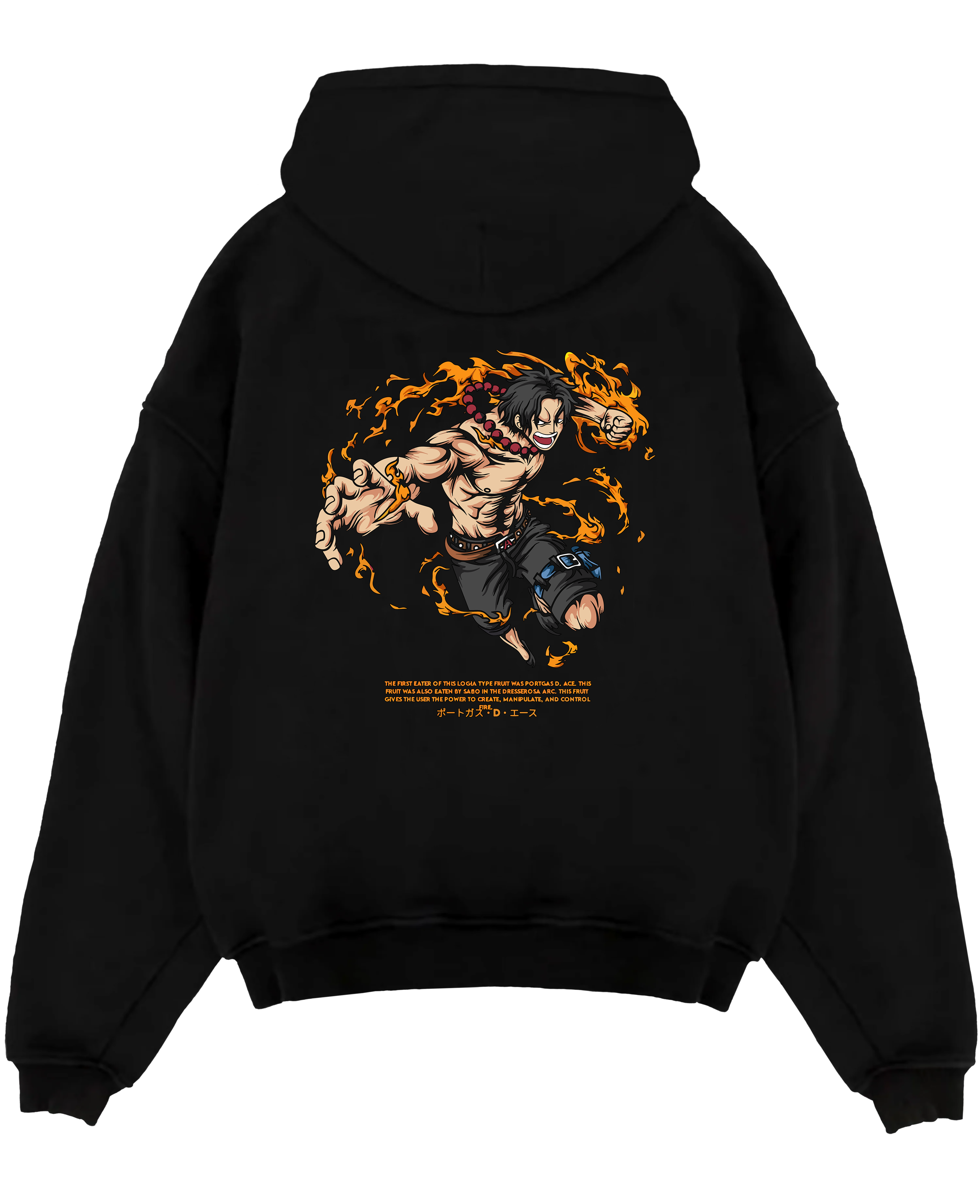 Portgas D. Ace Firefist Whitebeard Pirates Luffy Anime Inspired | Hoodie Sweatshirt Oversized T-shirt