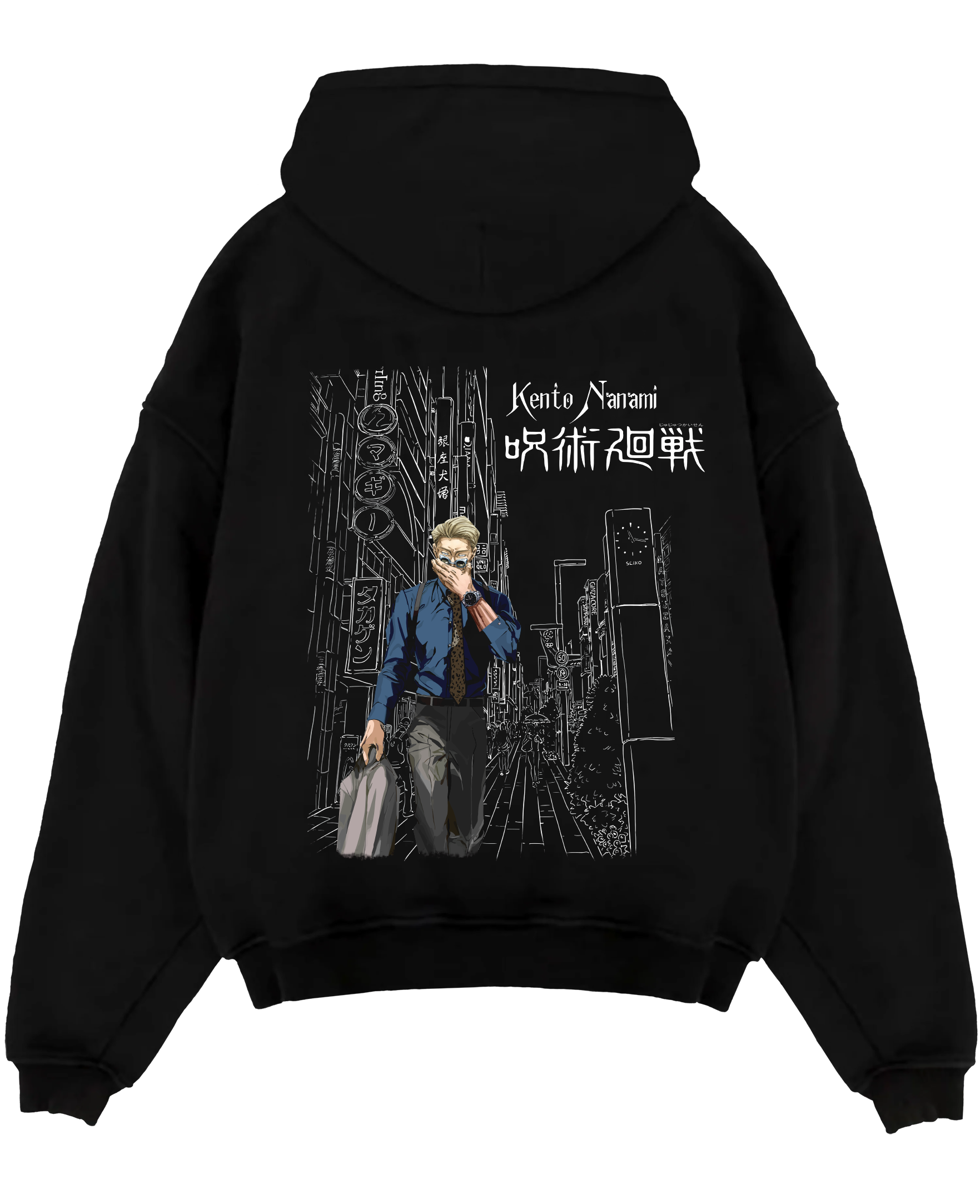 Kento Nanami x Shibuya Jujutsu Kaisen JJK Premium Anime Inspired | Unique Sweatshirt Oversized T-shirt Hoodie